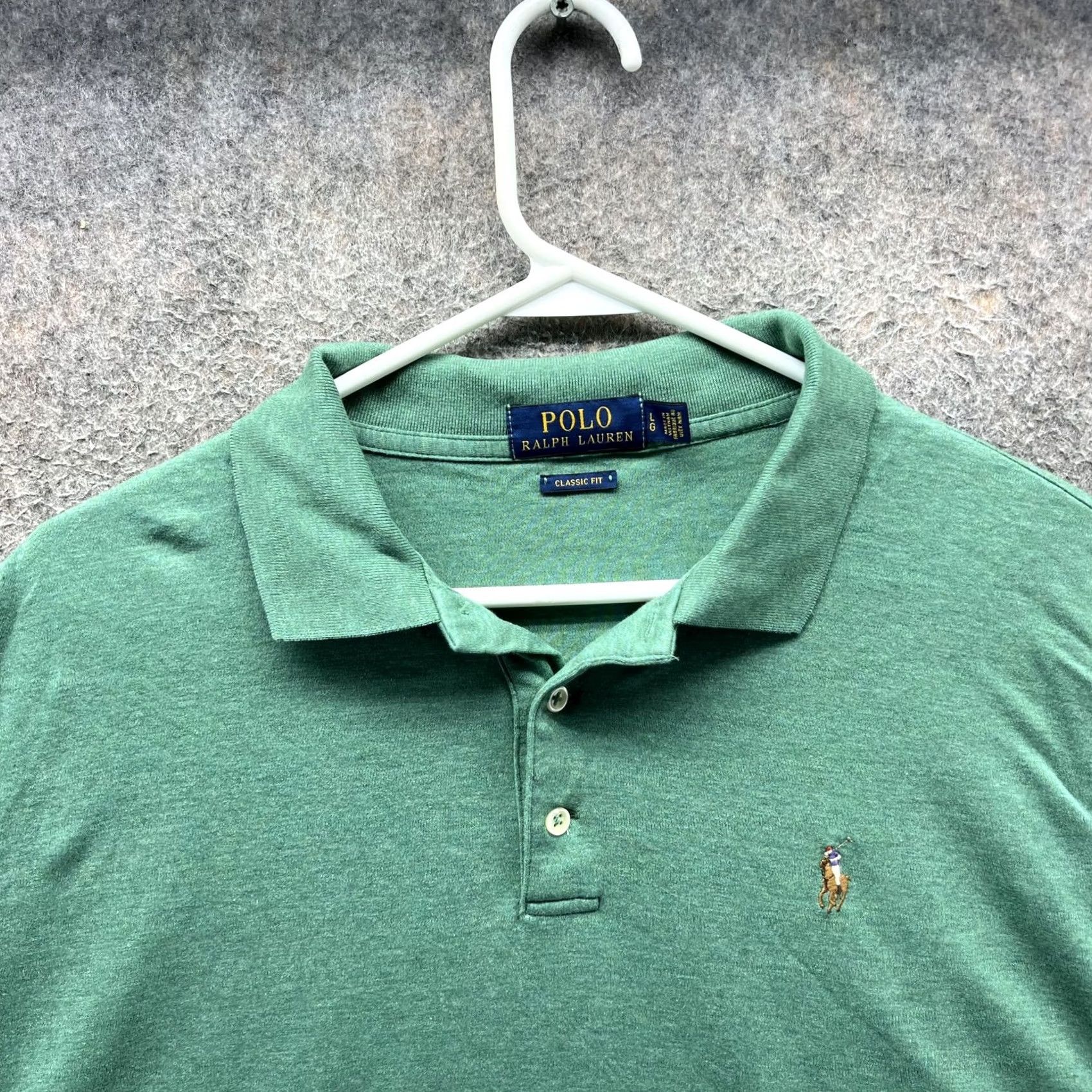 Polo Ralph Lauren Polo Ralph Lauren Polo Shirt Mens L Green Classic Fit Casual Short Sleeve Vintage Rugby Size US L / EU 52-54 / 3 - 6 Thumbnail