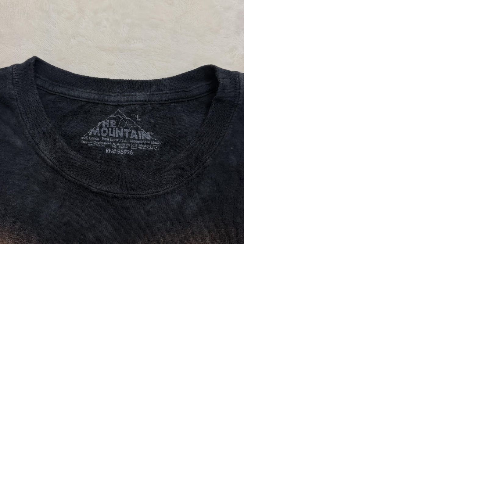 The Mountain The Mountain Rottweiler Shirt Mens Large Black Tie Dye Dog Big Face Graphic Tee Size US L / EU 52-54 / 3 - 10 Thumbnail