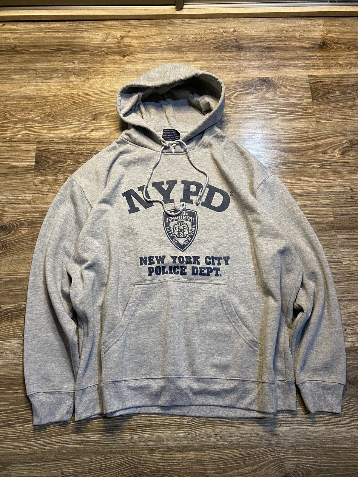 Nypd hoodie grey on sale