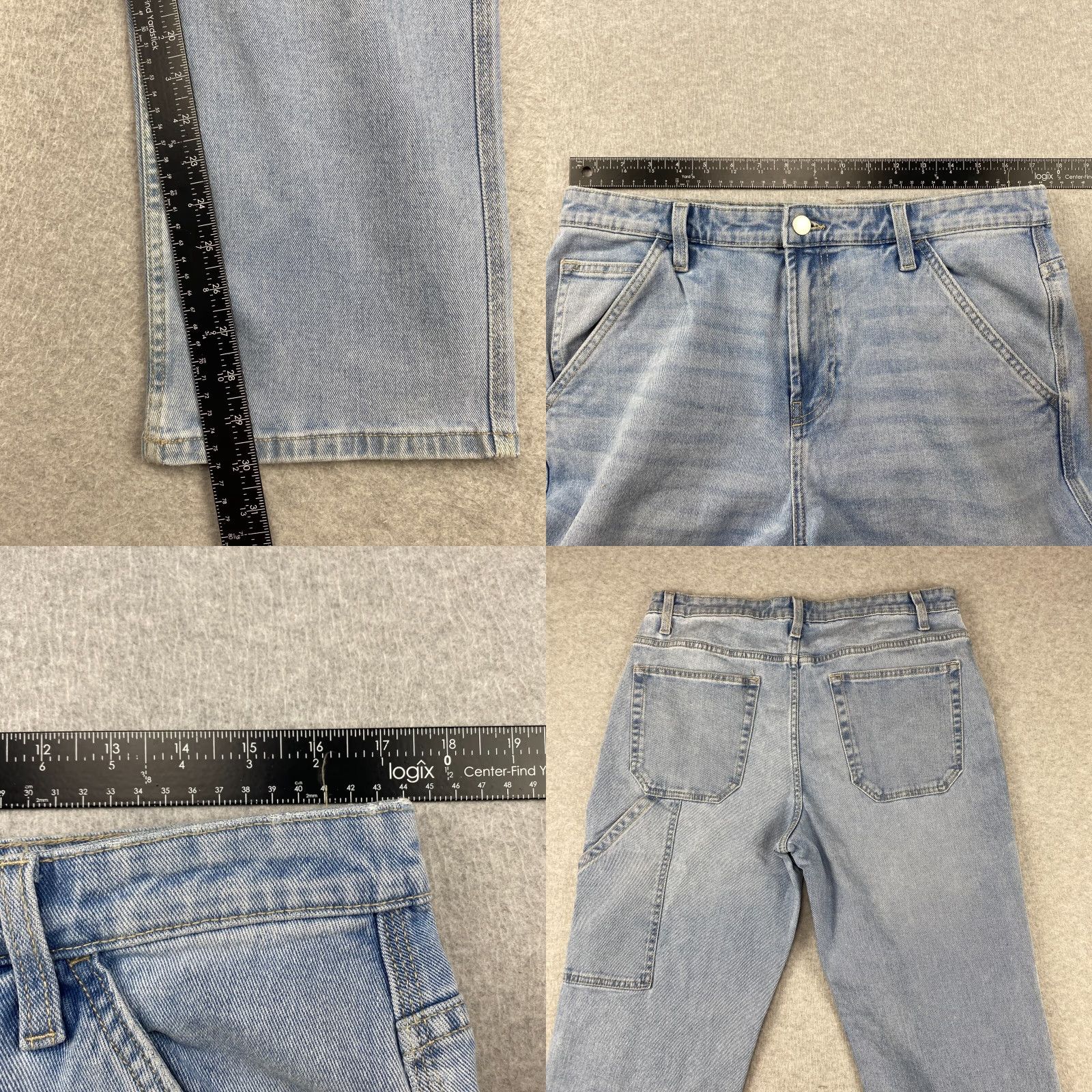 Essentials Amazon Jeans Mens 34X30 Blue Slim Straight 5-Pocket Denim Stretch Available in Regular Size Mens Size US 34 / EU 50 - 8 Thumbnail