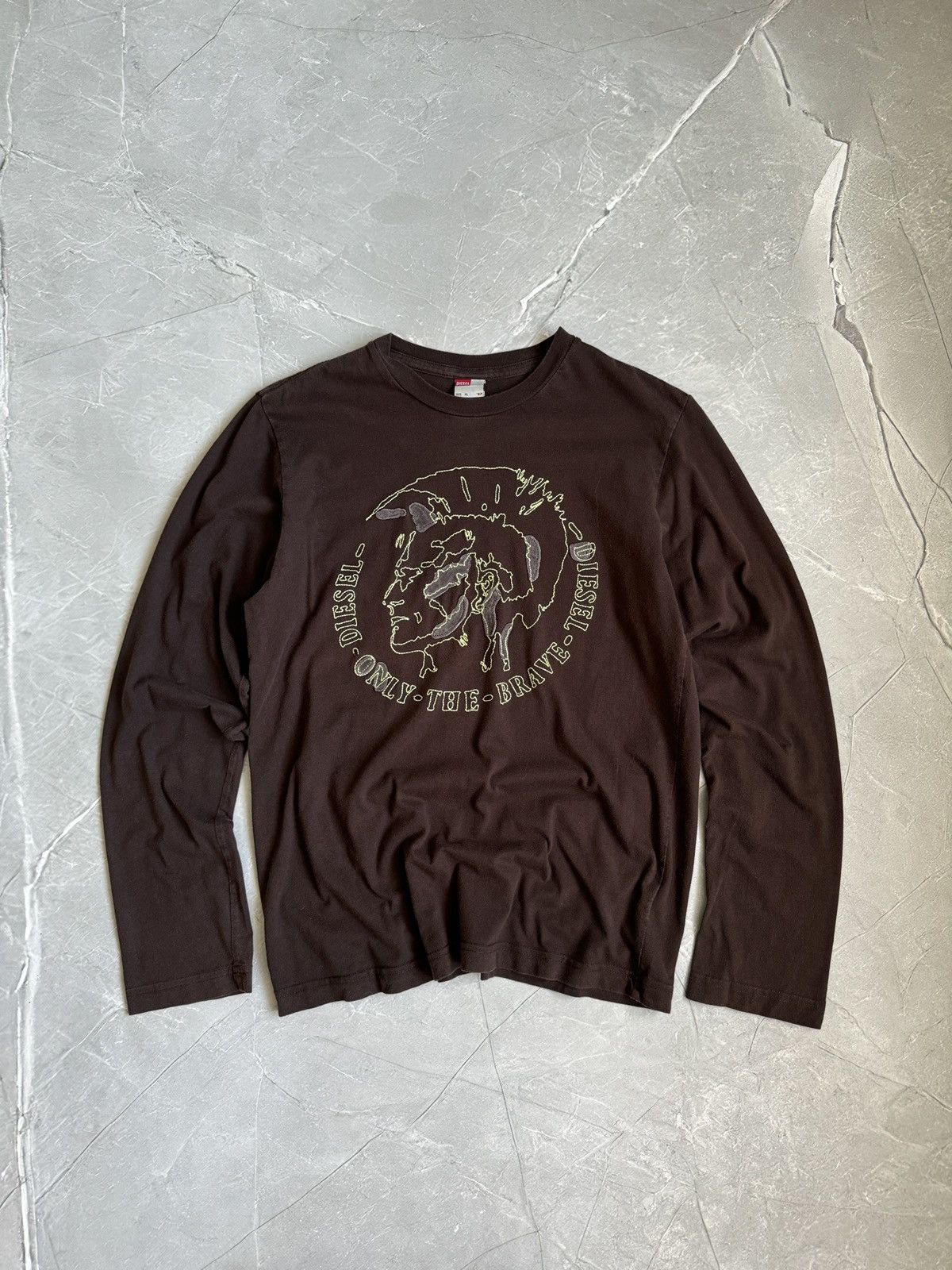 Diesel Vintage Diesel Punk Long Sleeve Tee Grunge Opium Y2k brown Size US M / EU 48-50 / 2 - 1 Thumbnail
