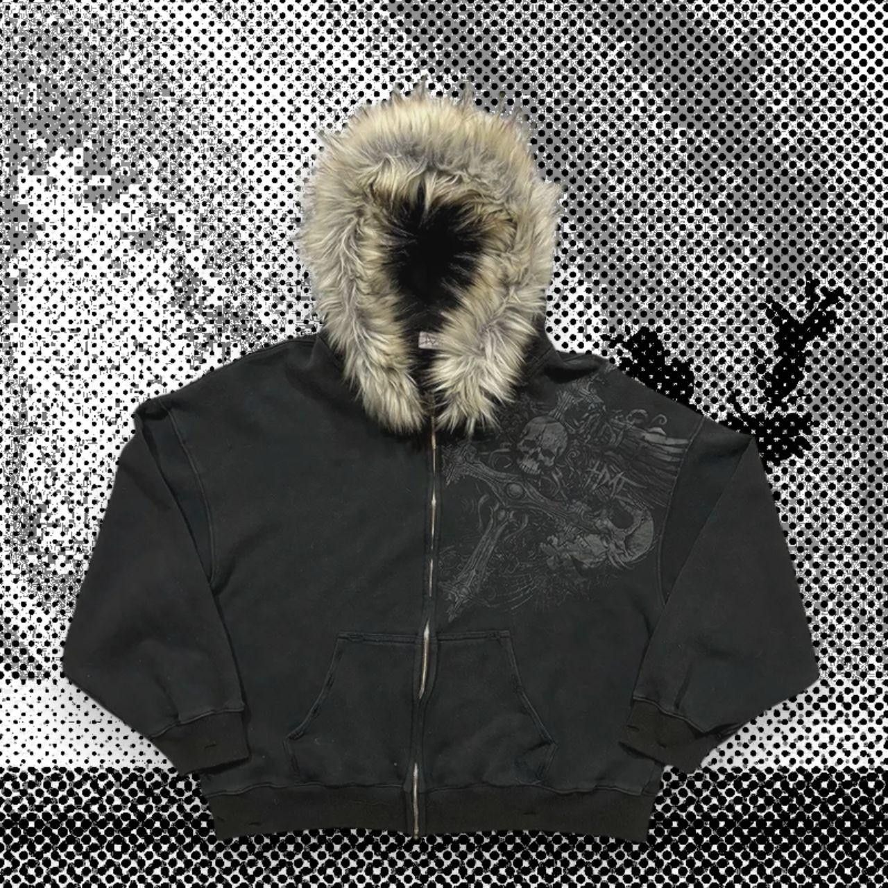 Other Black Hoodie Y2K Size US M / EU 48-50 / 2 - 2 Thumbnail