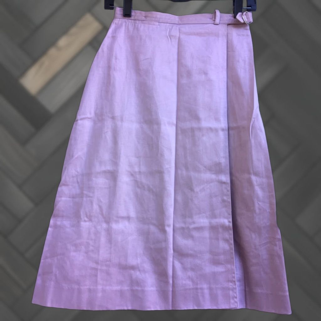 Lacoste Izod Lacoste For Her High Waist Skirt Crocodile Allogator Logo Sz 8 25 in Waist Pink 1980s Vintage Womens Skirt Lacoste Size 30" / US 8 / IT 44 - 1 Thumbnail