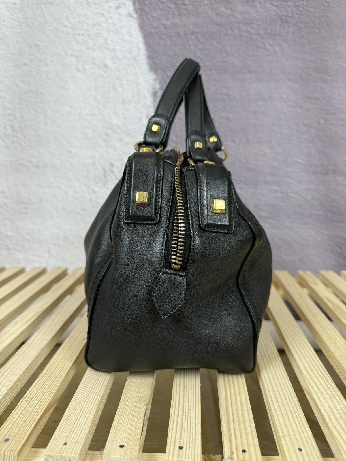 Salvatore Ferragamo Salvatore Ferragamo black leather handbag AU-21/D321 Size ONE SIZE - 4 Thumbnail