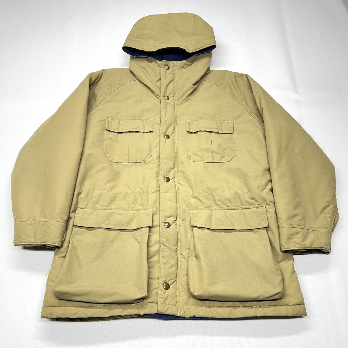 Vintage × Woolrich Woolen Mills Woolrich Jacket Beige Puffer Coat Cargo Full Zip Parka 90s Size US M / EU 48-50 / 2 - 1 Thumbnail