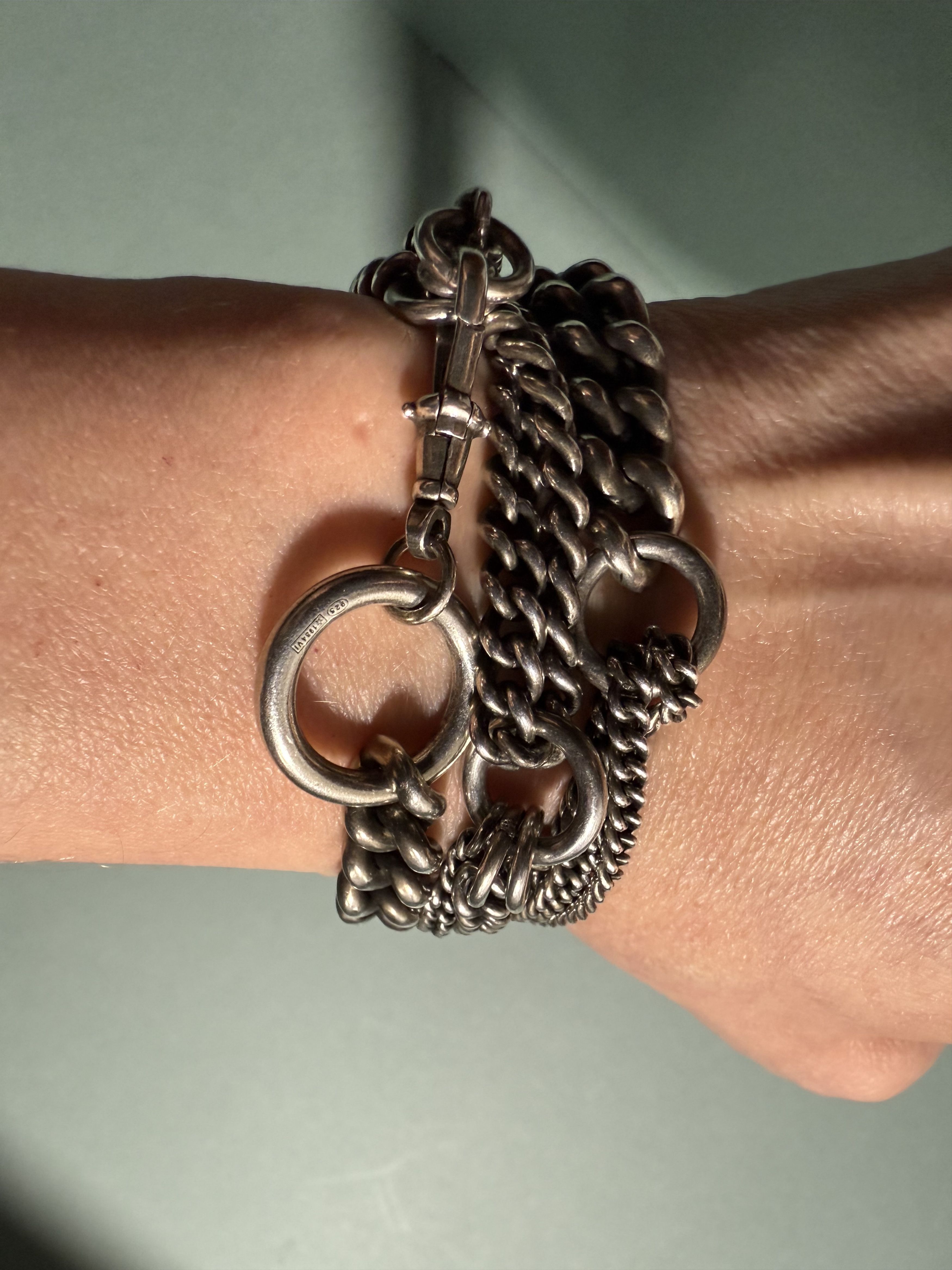Ann Demeulemeester Silver Multi Chain Bracelet | Grailed