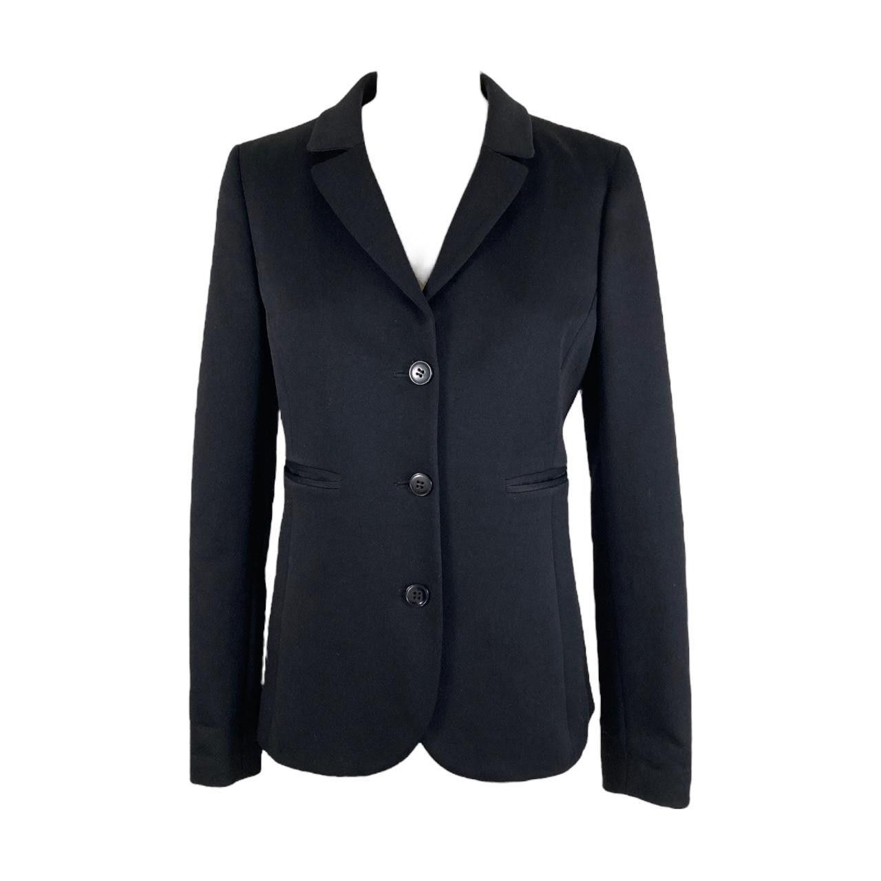 Image of Miu Miu 90's Y2K Basic Black Blazer, Women's (Size Small)