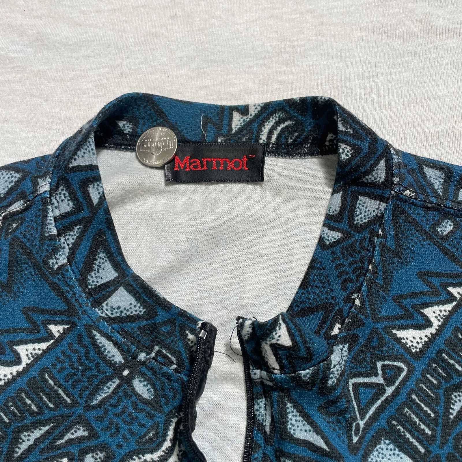 Marmot Marmot Quarter Zip Blue Long Sleeve Pullover USA Size (M/L) Size US M / EU 48-50 / 2 - 8 Thumbnail