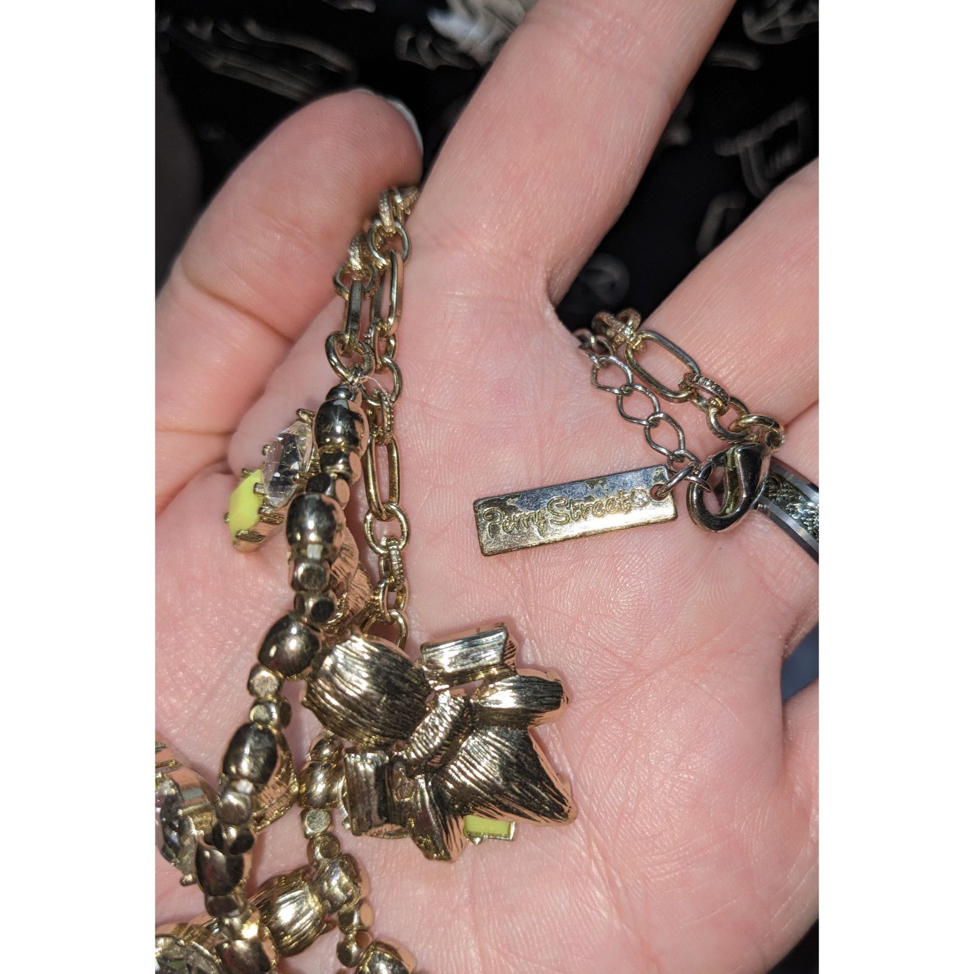 Other Perry Street Rocksbox Gold-Tone Necklace With Yellow & Clear Size ONE SIZE - 5 Thumbnail