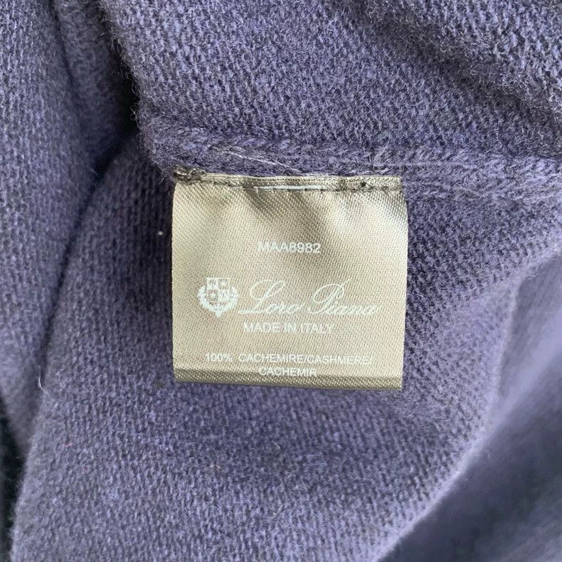Loro Piana LORO PIANA Deep blue cashmere sweater with round neck Size US L / EU 52-54 / 3 - 5 Thumbnail