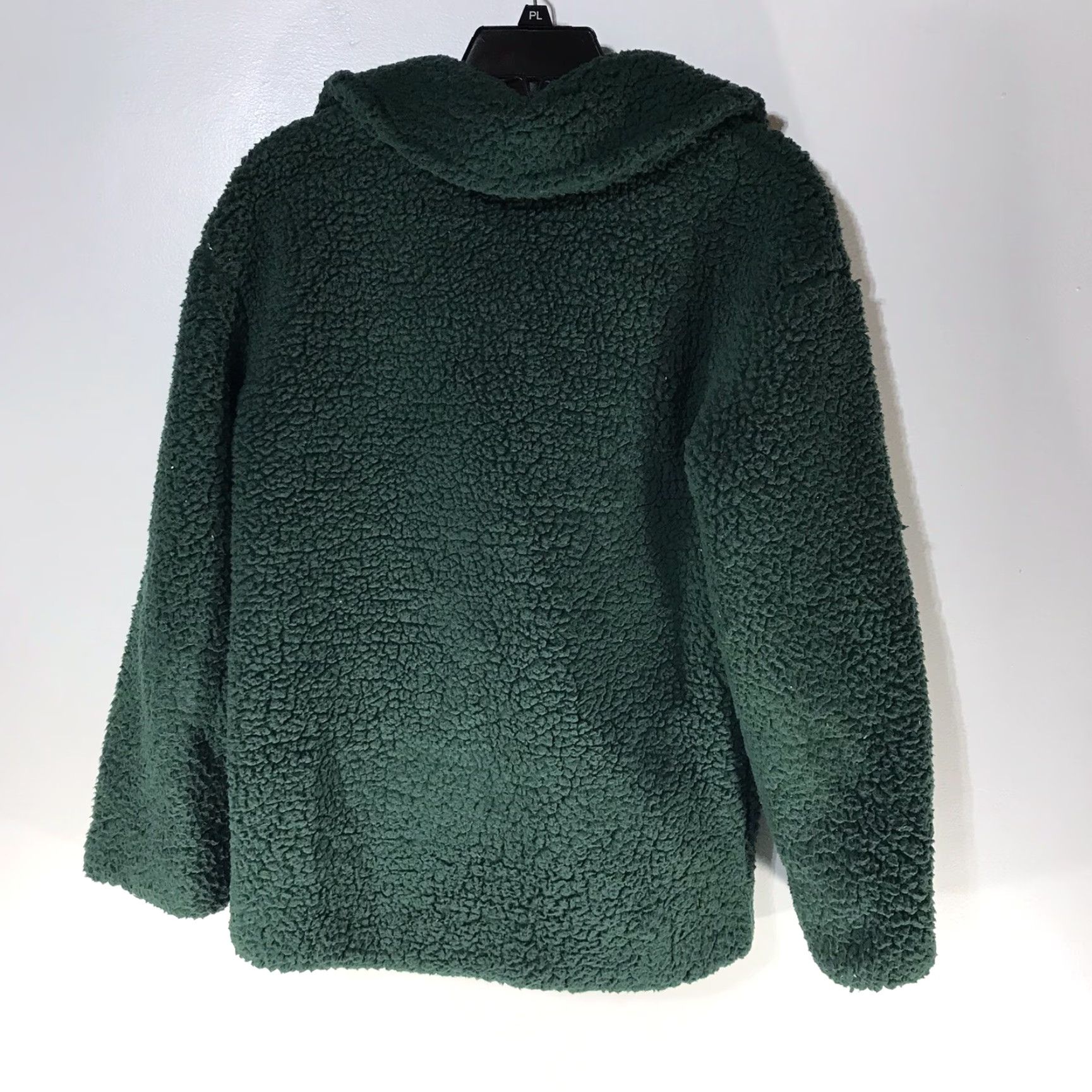 Shein SheIn Green Faux Fur Button-Up Coat Women Size S Casual Soft Shell Regular Fit Size S / US 4 / IT 40 - 2 Thumbnail