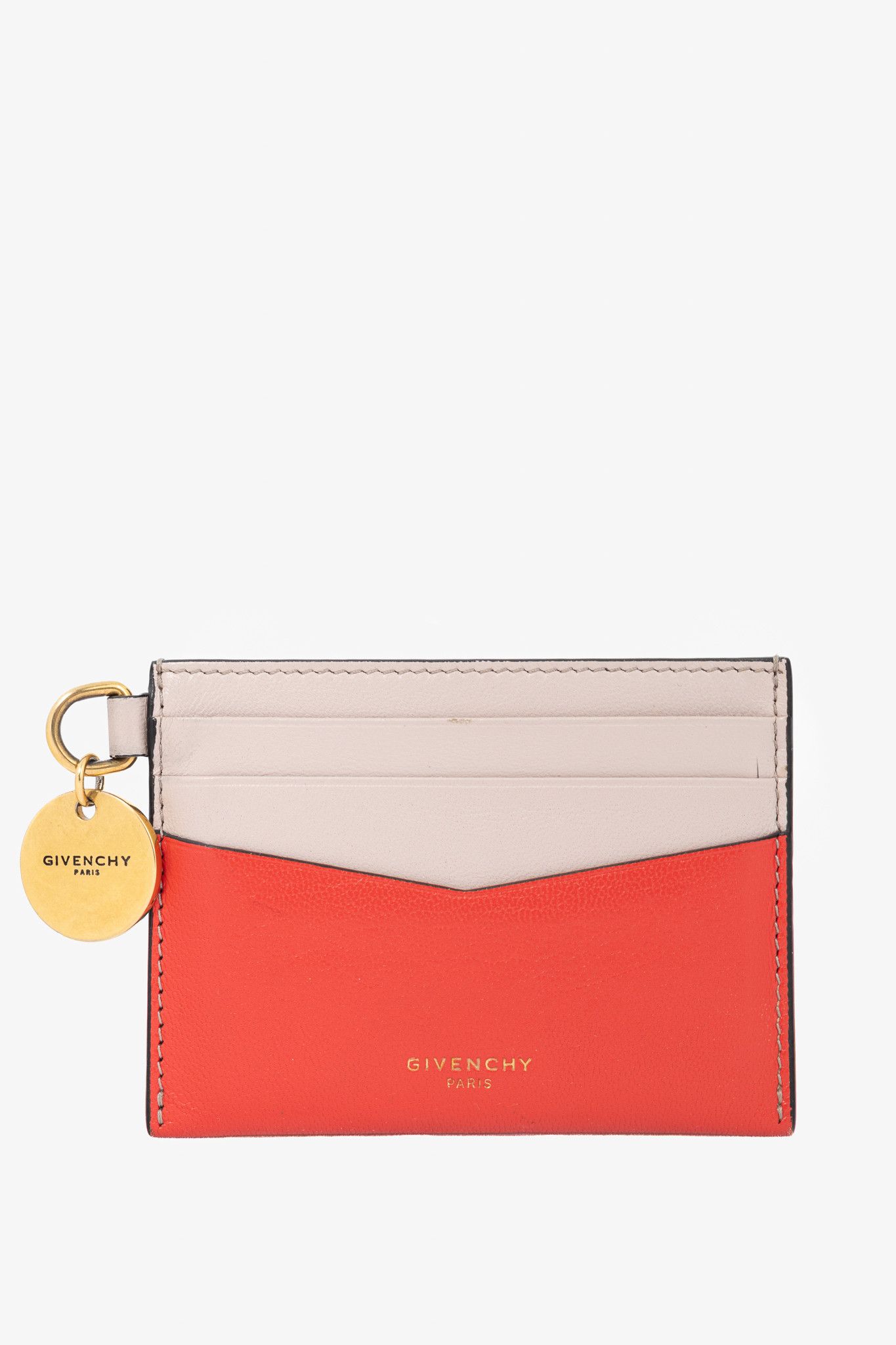 Givenchy Givenchy Edge Red & Pink Bi-Color Flat Grained Card Case Size ONE SIZE - 1 Thumbnail