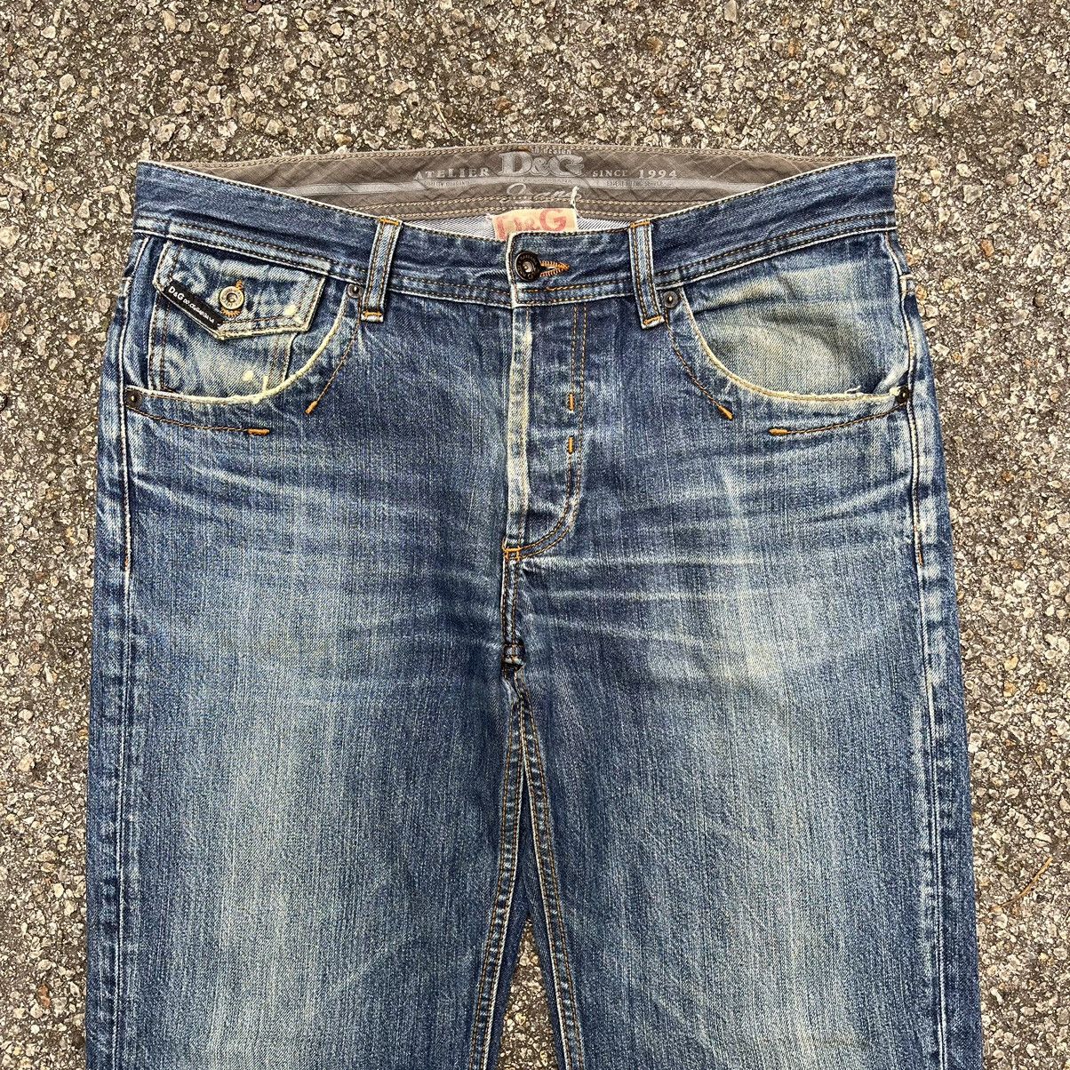 Dolce & Gabbana D&G Dolce & Gabbana Luxury Crazy Style Denim Jeans Size US 33 - 4 Thumbnail