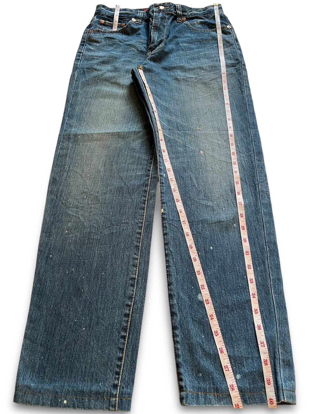 Japanese Brand Vintage Japanese Oniarai Paint Splatter Devil Jeans Size US 29 - 16 Thumbnail