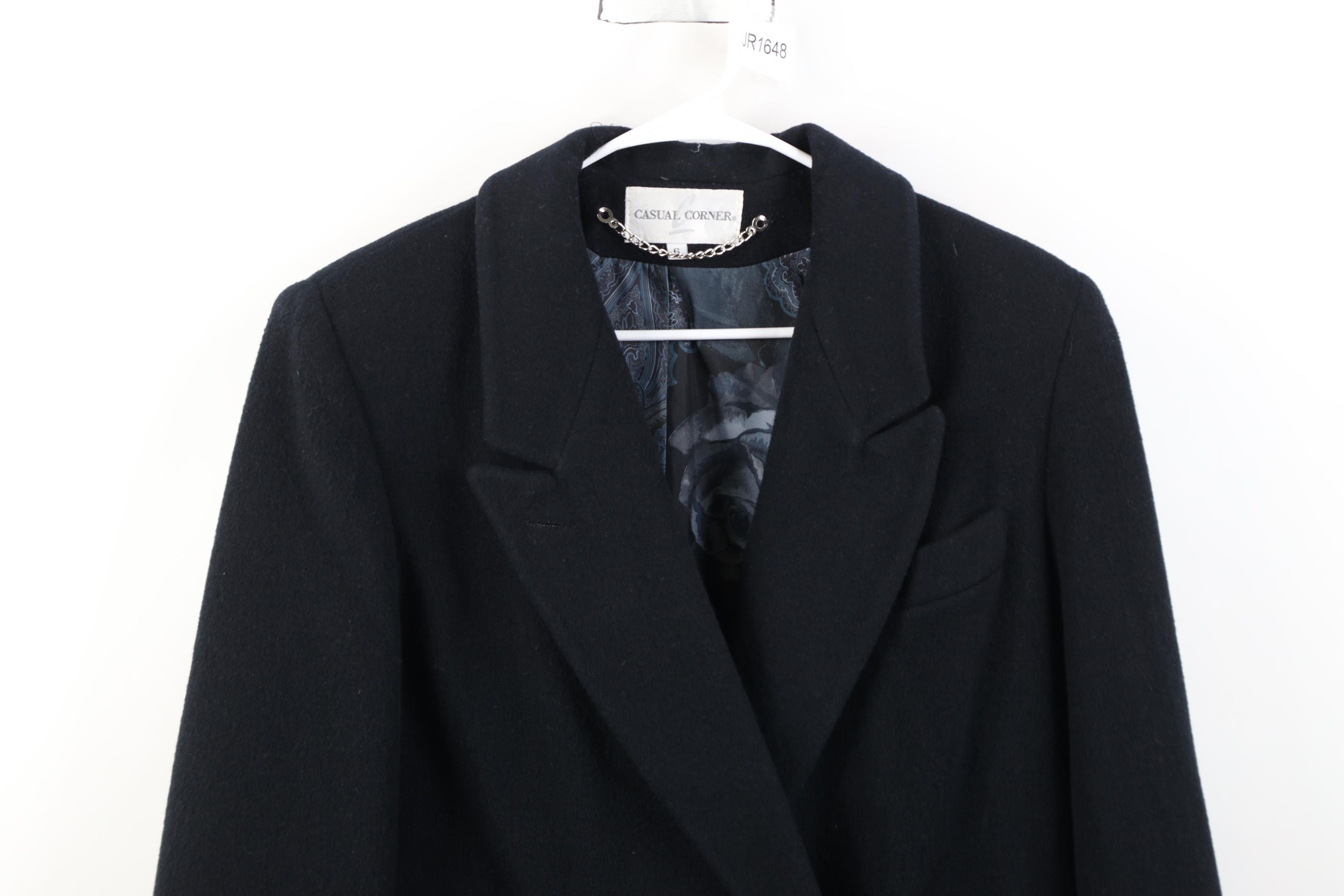 Vintage Vintage 90s Streetwear Trench Coat Overcoat Jacket Black Size M / US 6-8 / IT 42-44 - 2 Thumbnail