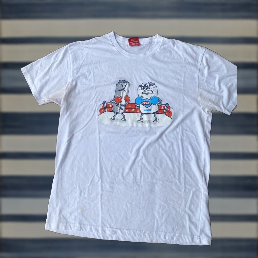 Vintage Full Send Happy Dad Hard Seltzer Boxing T-Shirt XL White Nelkboys Shirt Mens Graphic Print Size US XL / EU 56 / 4 - 1 Thumbnail
