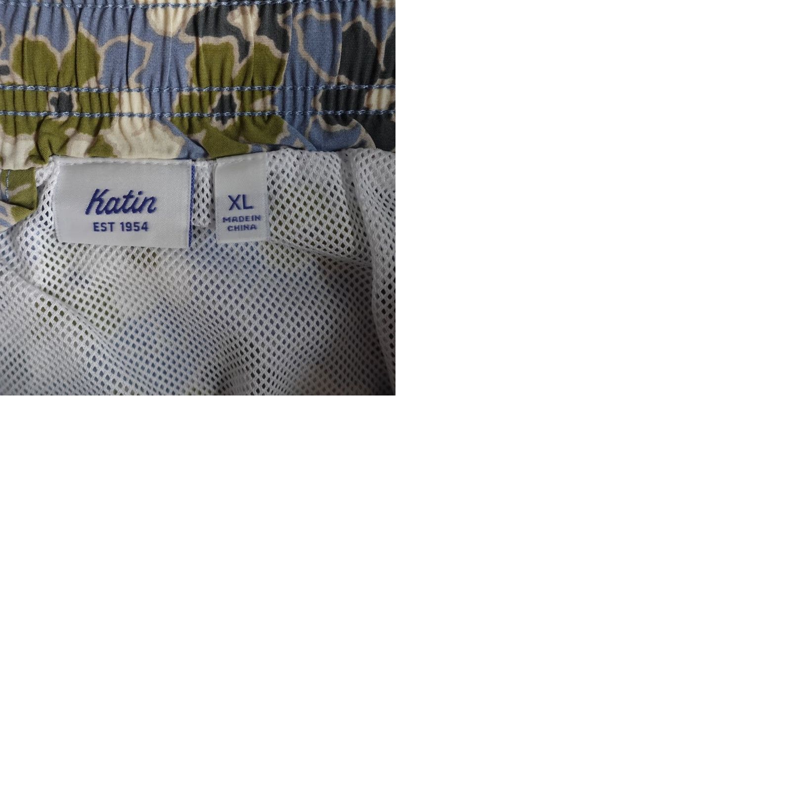 Katin Katin Mens Shorts XL Blue Floral All over Print Shorts Size US 36 / EU 52 - 9 Thumbnail