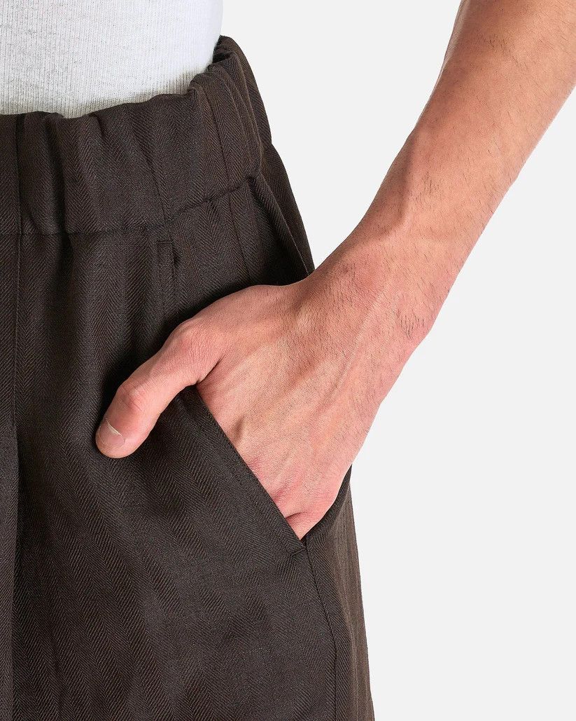 Dries Van Noten o1s1v1r1oon0825 Pilan Pants in Dark Brown Size US 34 / EU 50 - 4 Thumbnail