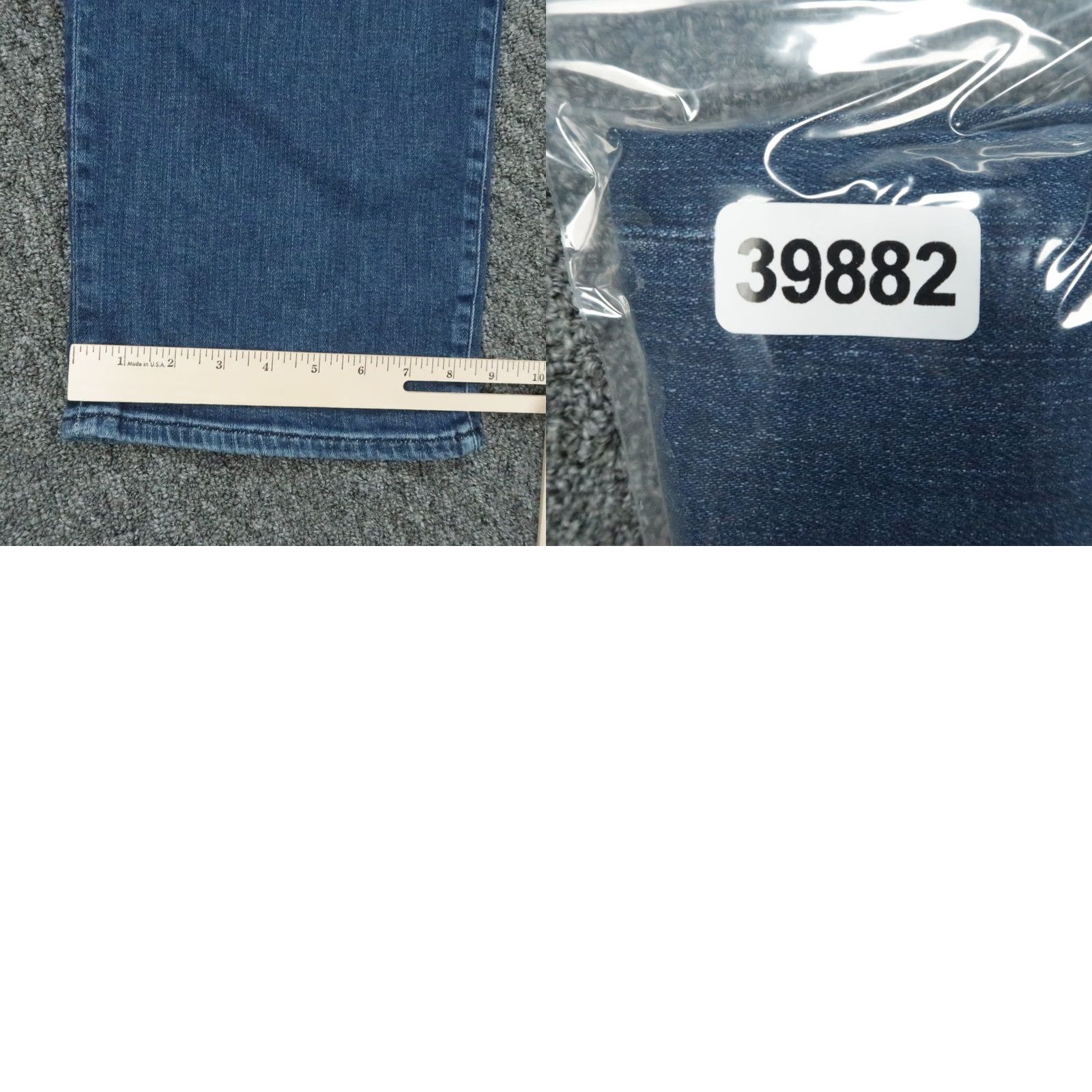 Frame VINTAGE FRAME Jeans Womens 34x28 Blue Le Sleek Straight High Rise Leg Stretch NWT Size 24" / US 00 / IT 34 - 9 Thumbnail