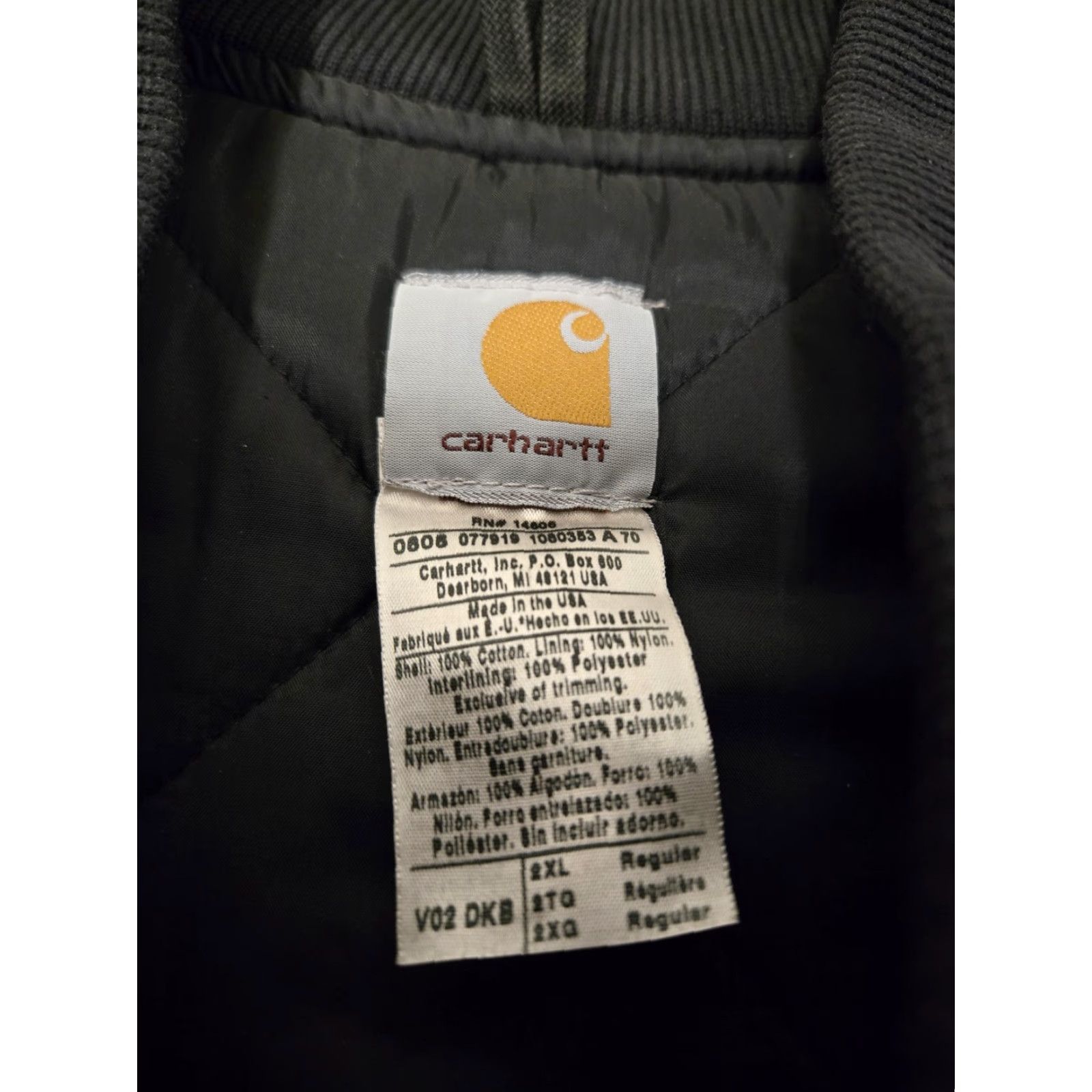 Carhartt Carhartt Vest Mens 2XL Brown Quilted Full Zip Workwear Lined Pockets USA, 2XL Mens Brown Cardhartt J97 Quilted Vest, Vintage? Wait. Size US XXL / EU 58 / 5 - 4 Thumbnail