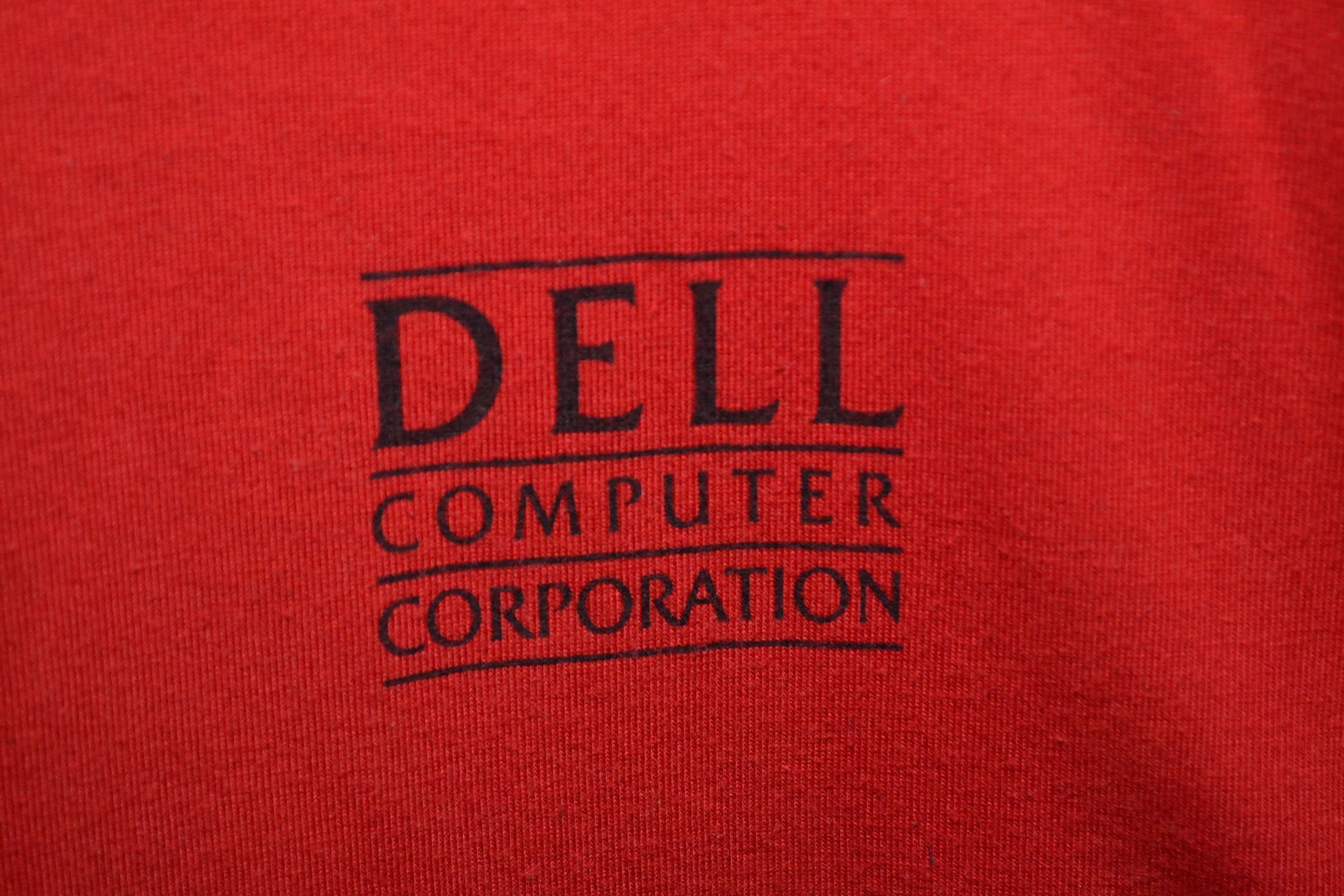 Band Tees × Vintage Vintage 1990s Dell Computers Software T-shirt Warning Size US L / EU 52-54 / 3 - 5 Thumbnail