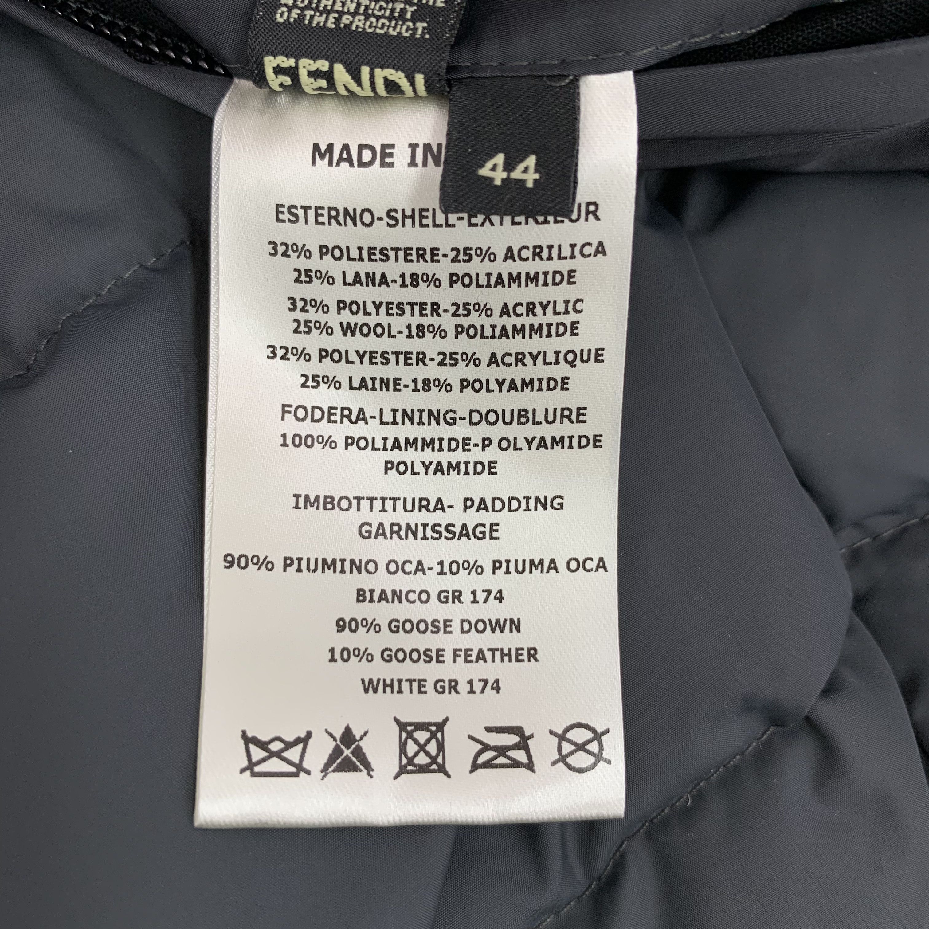 Fendi Fendi Badge Down Jacket Black (44) Size US S / EU 44-46 / 1 - 7 Thumbnail