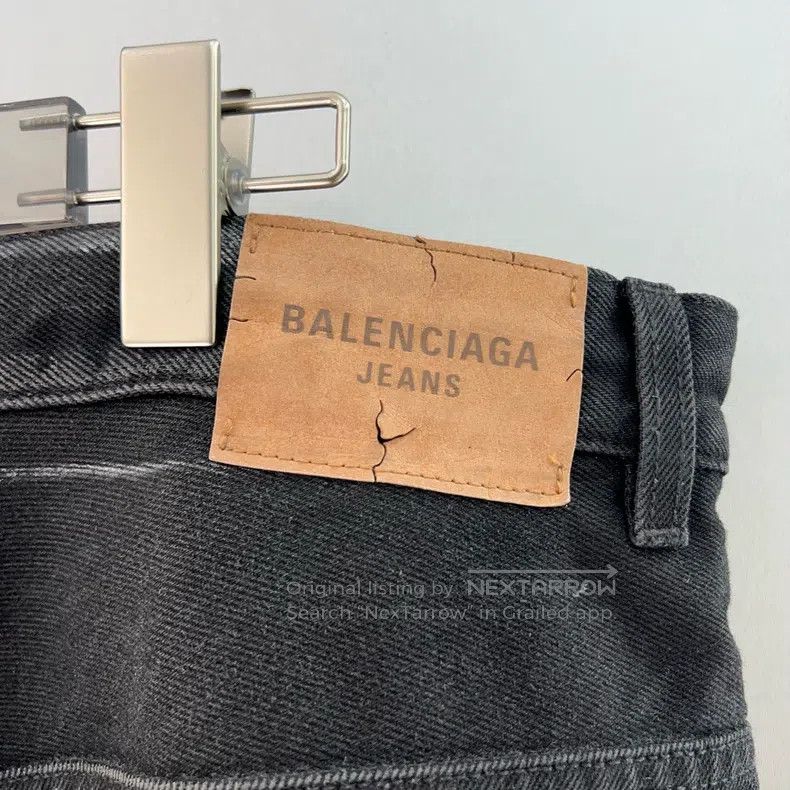 Balenciaga Balenciaga size L Black Waxed Waist Drawstring Tied Loose Size US 27 - 3 Thumbnail