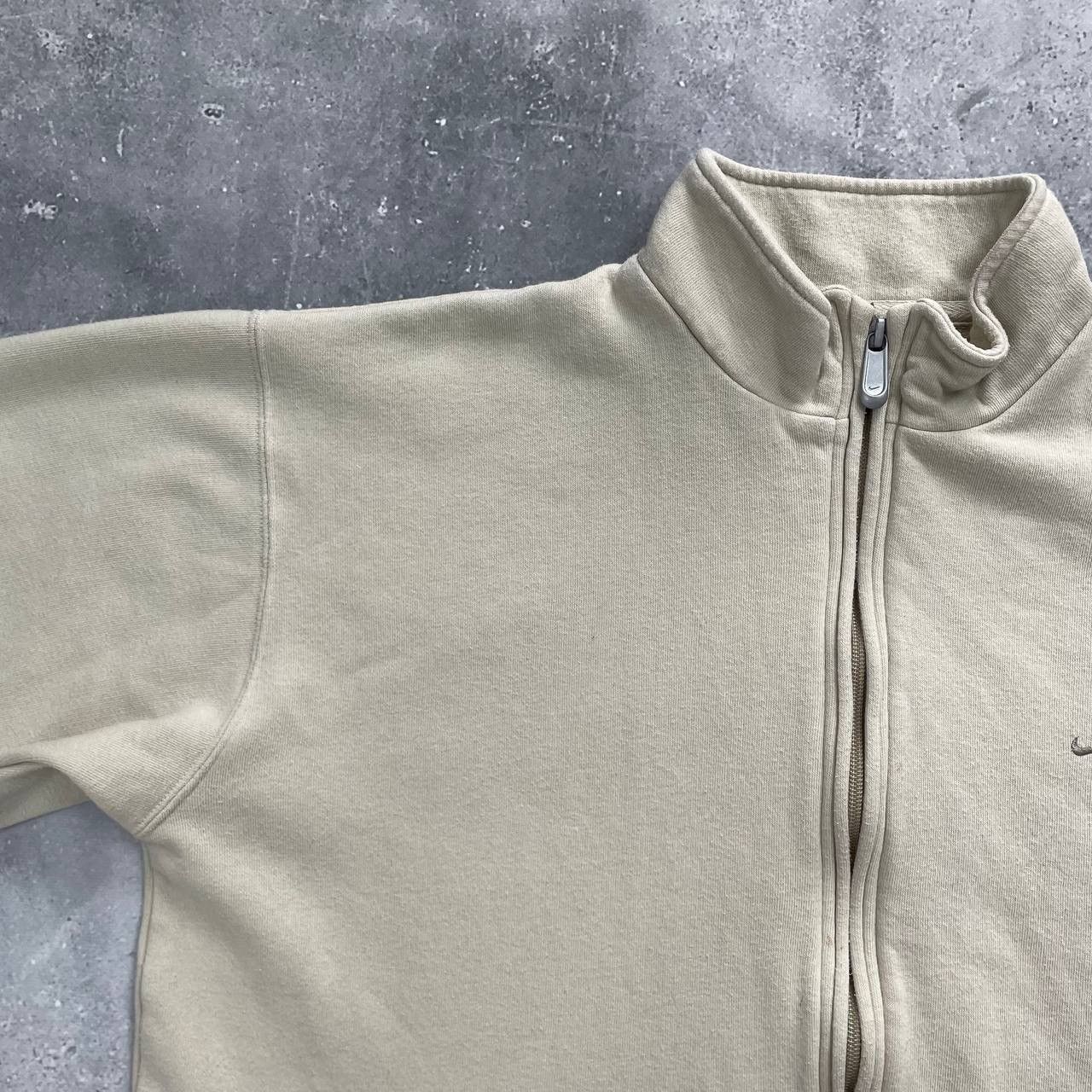Nike × Vintage Vintage 2000s Nike Full-Zip Sweatshirt Beige Size M Size US M / EU 48-50 / 2 - 4 Thumbnail