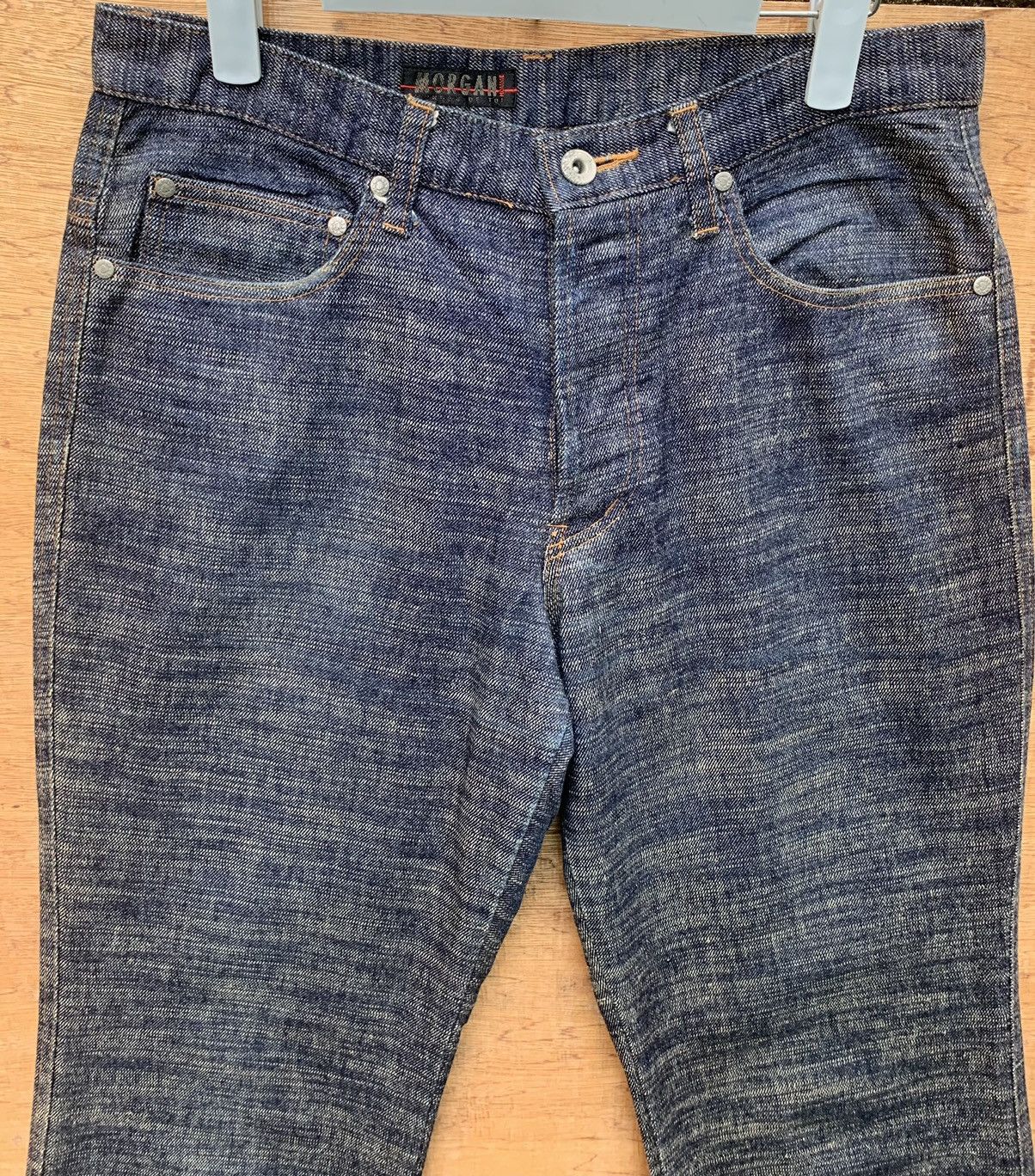 Japanese Brand 🔥🔥 MORGAN HOMME Blue Denim Jeans Size US 30 / EU 46 - 9 Thumbnail