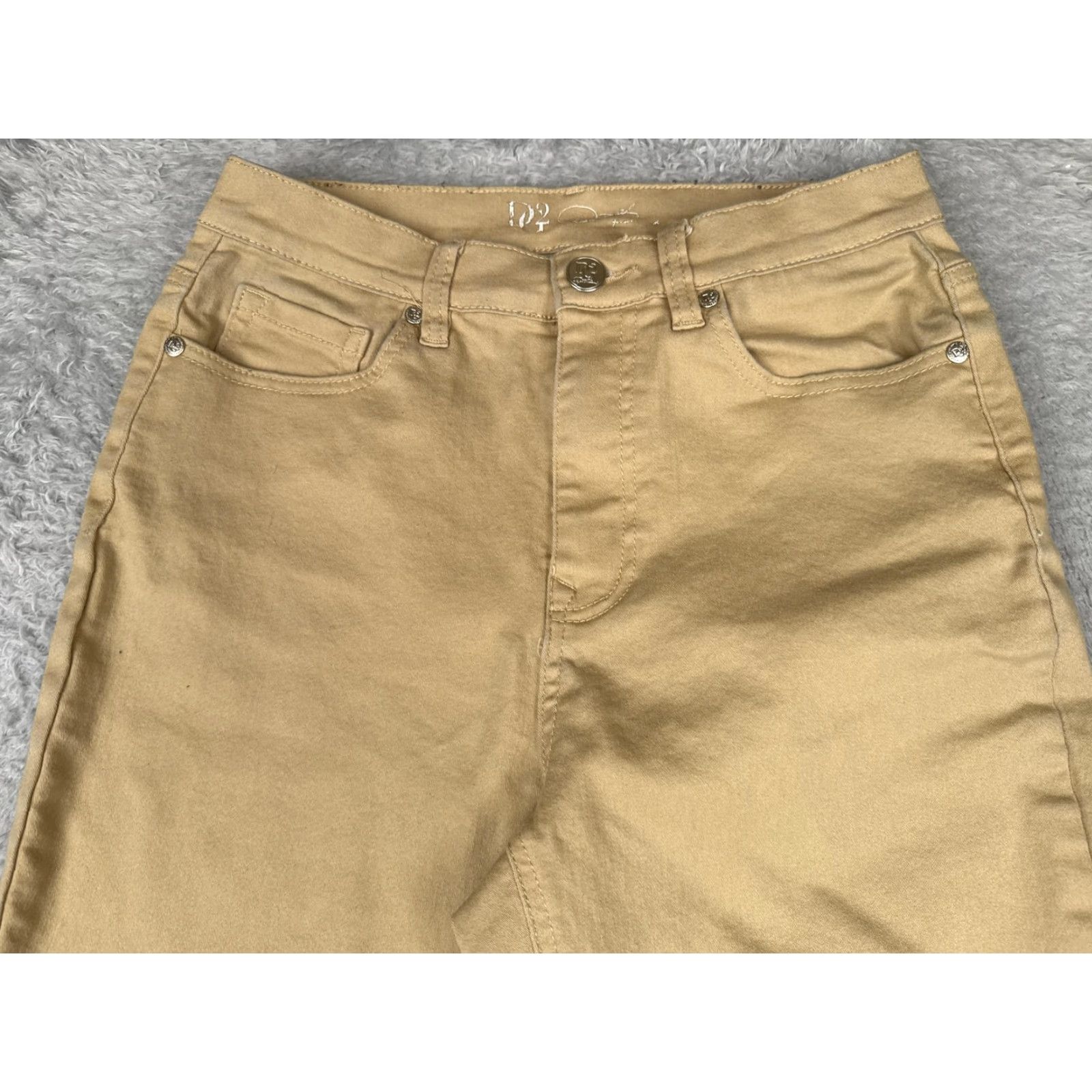 Vintage Dianne Gilman DG2 Jeans Women 6 Tall Beige Denim Bootcut Cotton Blend High Rise 27x33 Bootscut Stretch 5-Pocket Jeans Girls/Teen Size 28" / US 6 / IT 42 - 4 Thumbnail