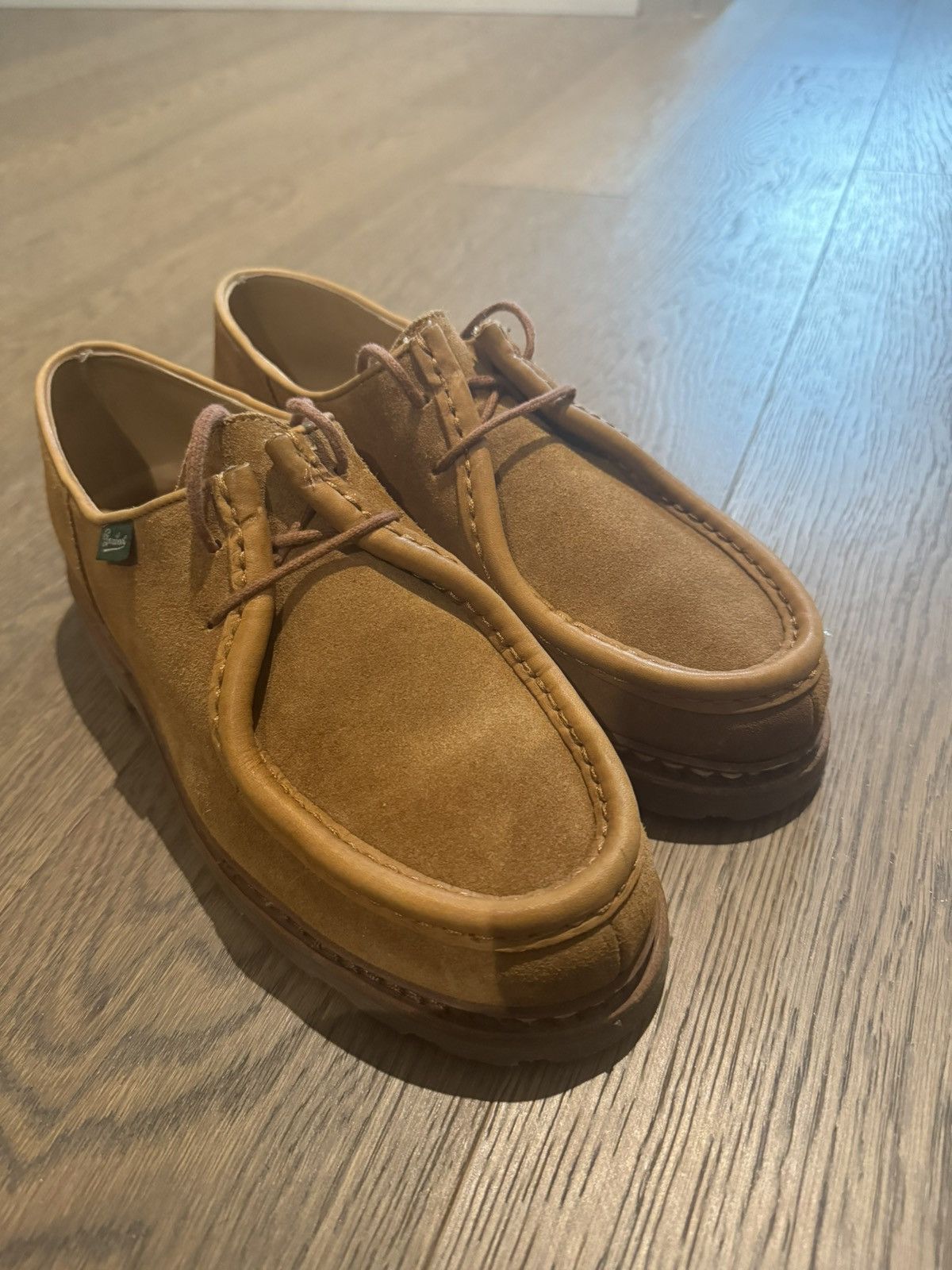 paraboot ミカエル UK5.5 Paraboot Michael Camel Leather Derby Shoe – Drakes US