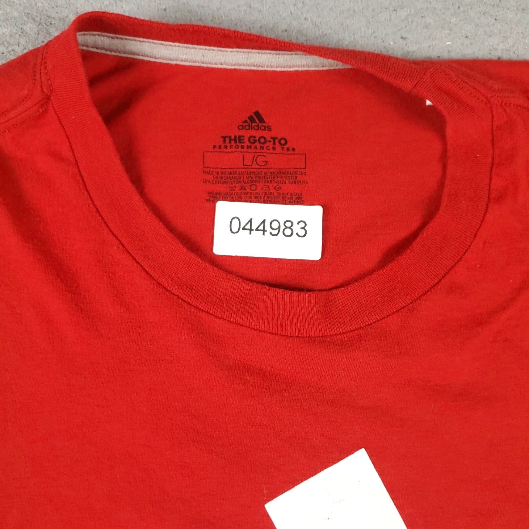 Adidas adidas T Shirt Mens Large Red Logo Casual Short Sleeve Adult Size US L / EU 52-54 / 3 - 2 Thumbnail