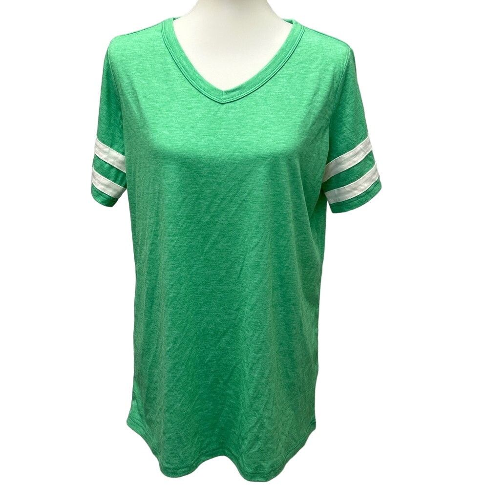 Faded Glory Lot of 2 Faded Glory Womens Large PolyCotton Tee Shirts Size L / US 10 / IT 46 - 4 Thumbnail