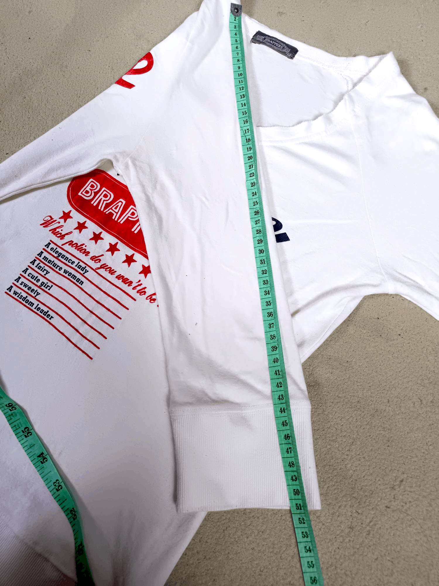 Japanese Brand UNIQUE JEANS BRAPPERS Crew Neck T-Shirt Longsleeve Size US M / EU 48-50 / 2 - 7 Thumbnail