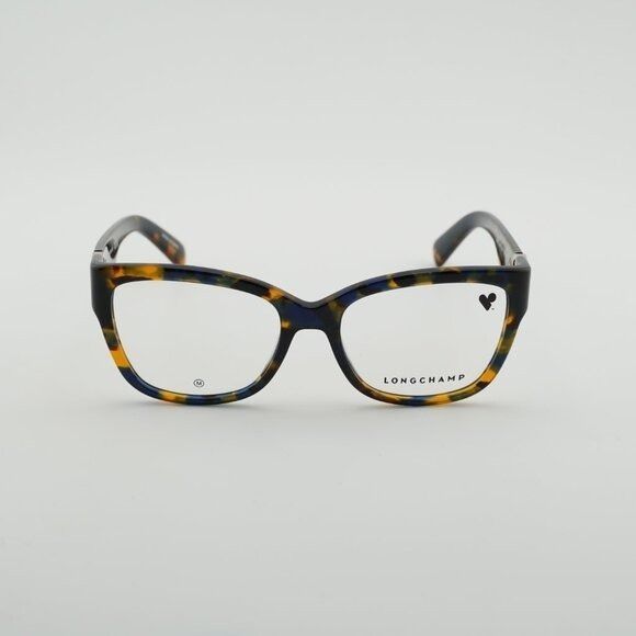 Longchamp Longchamp LO2712 430 Eyeglasses Blue Havana 53mm Square Size ONE SIZE - 3 Thumbnail