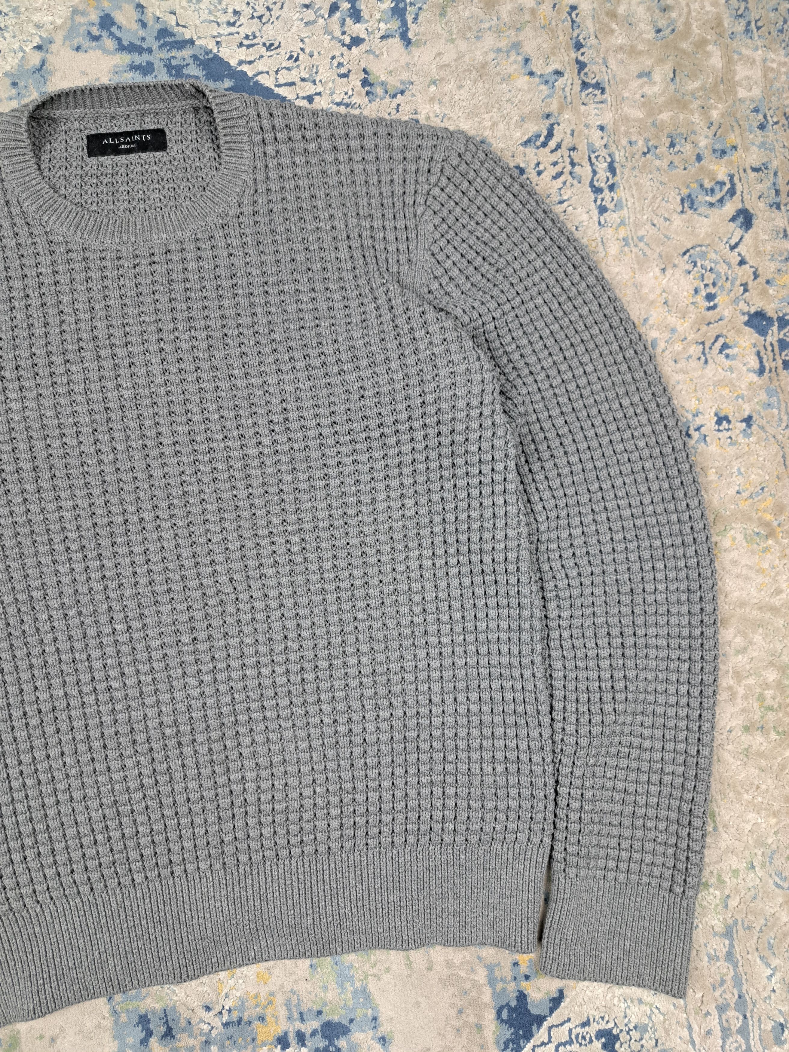 Allsaints Allsaints Waffle Knit Sweater Archive Old Money Size US M / EU 48-50 / 2 - 4 Thumbnail