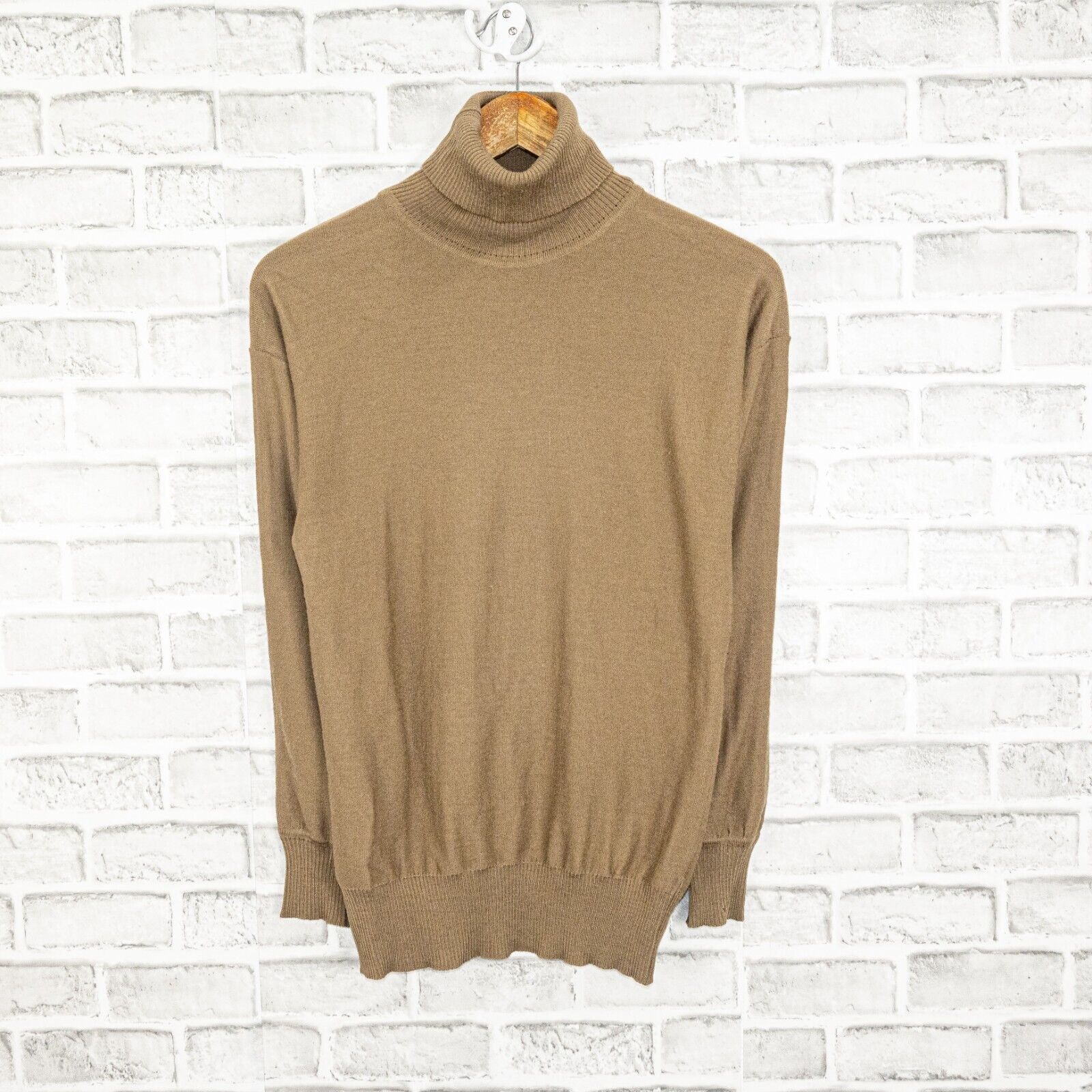 Saint Laurent Paris Vtg SAINT LAURENT rive gauche Turtleneck Sweater brown Size S / US 4 / IT 40 - 9 Thumbnail