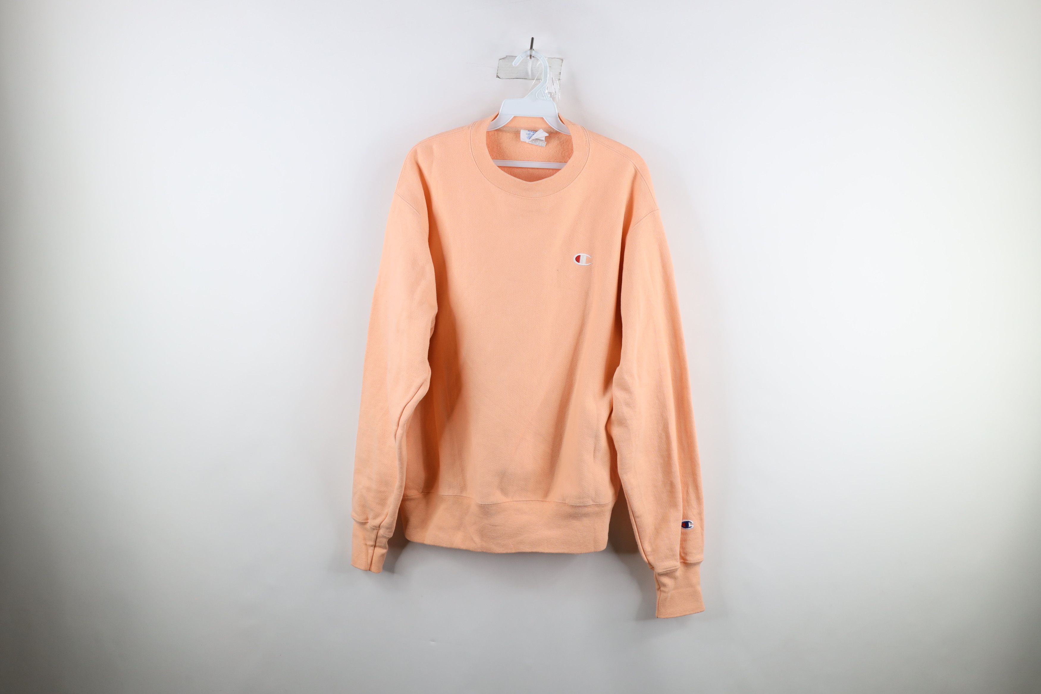 Champion Reverse Weave Crewneck Sweatshirt Coral Pink Tops