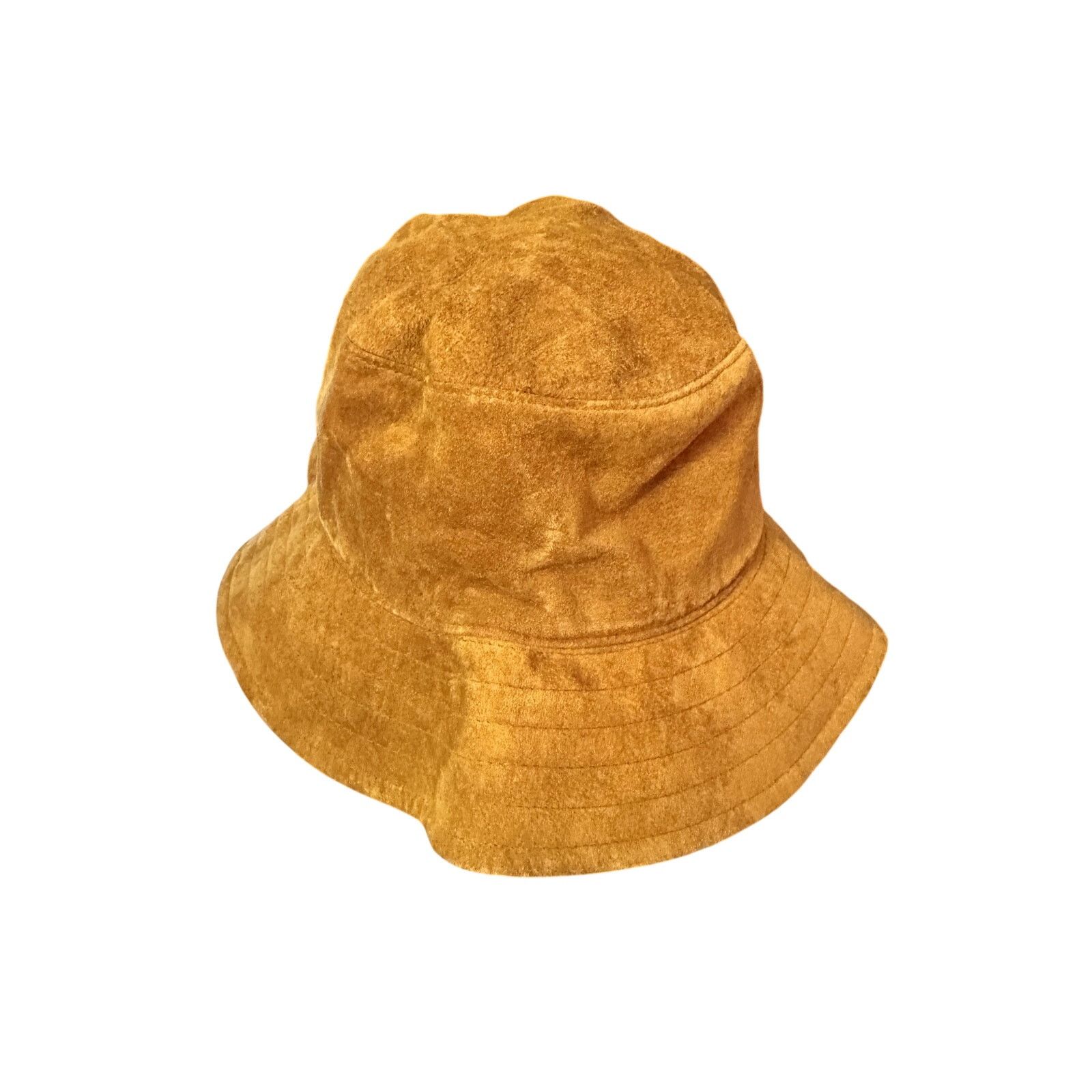 Timberland Vintage 90's Timberland Tan 100% Leather Suede Bucket Hat XL Size ONE SIZE - 3 Thumbnail