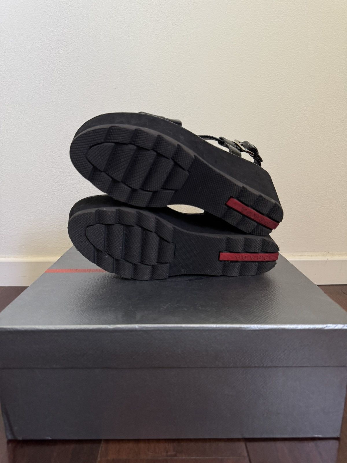 Prada Prada Calzature Donna (Black) Size US 7.5 / IT 37.5 - 6 Thumbnail