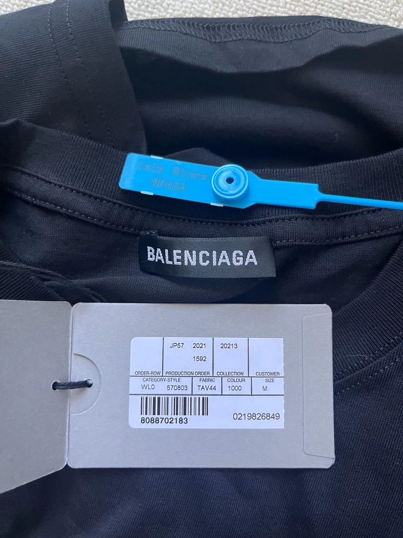 Balenciaga Balenciaga Logo monogram embroidered crew neck short sleev Size M / US 6-8 / IT 42-44 - 4 Thumbnail