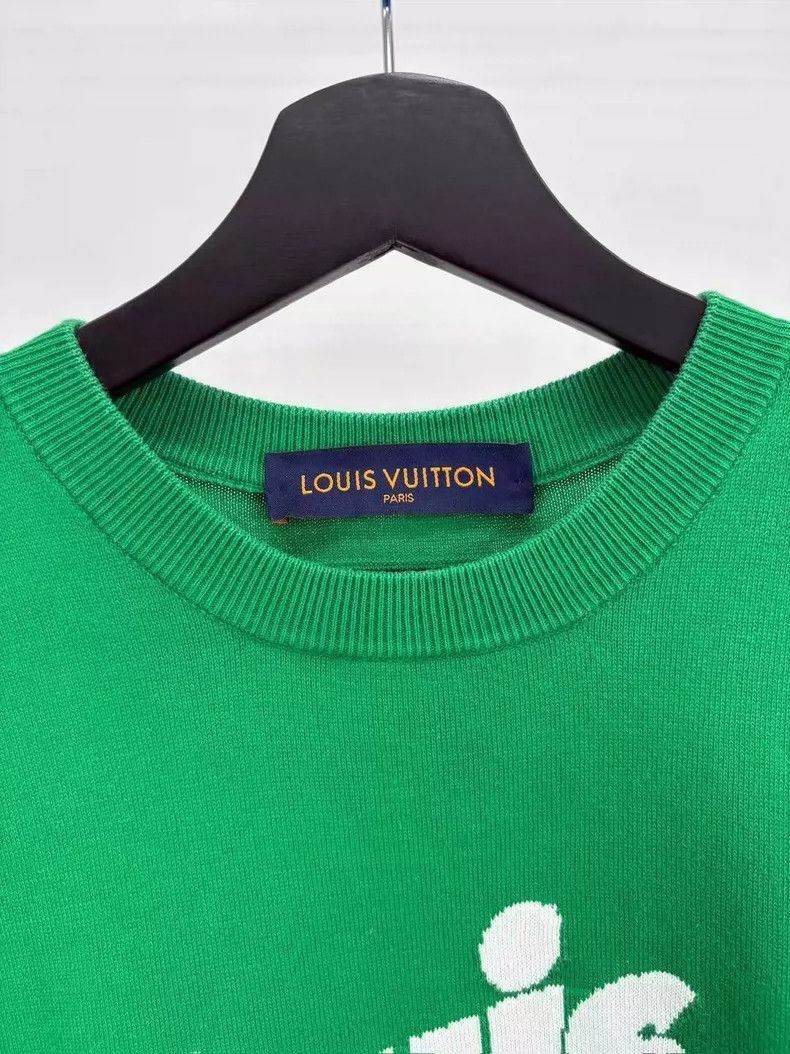 Louis Vuitton Louis Vuitton Green Knit Logo Short Sleeve Shirt -2505 Size US S / EU 44-46 / 1 - 4 Thumbnail