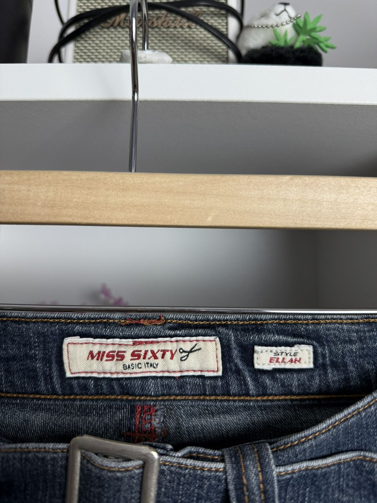 Miss Sixty × Vintage Vintage y2k Miss Sixty Bell bottom wide leg denim pants 29 Size 29" - 5 Thumbnail