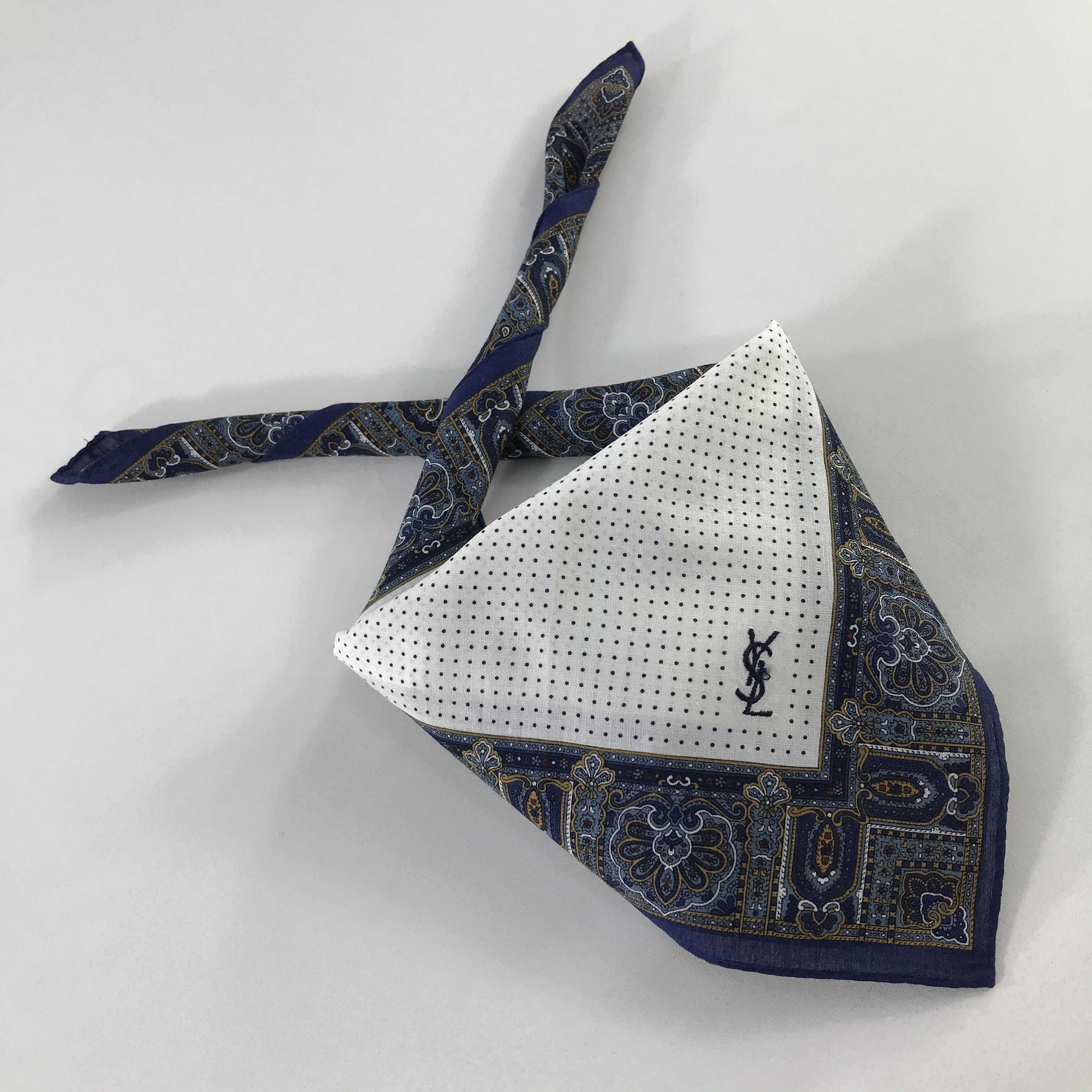 Vintage × Yves Saint Laurent Yves Saint Laurent Bandana / Handkerchief /Neckerchief -S853 Size ONE SIZE - 4 Thumbnail