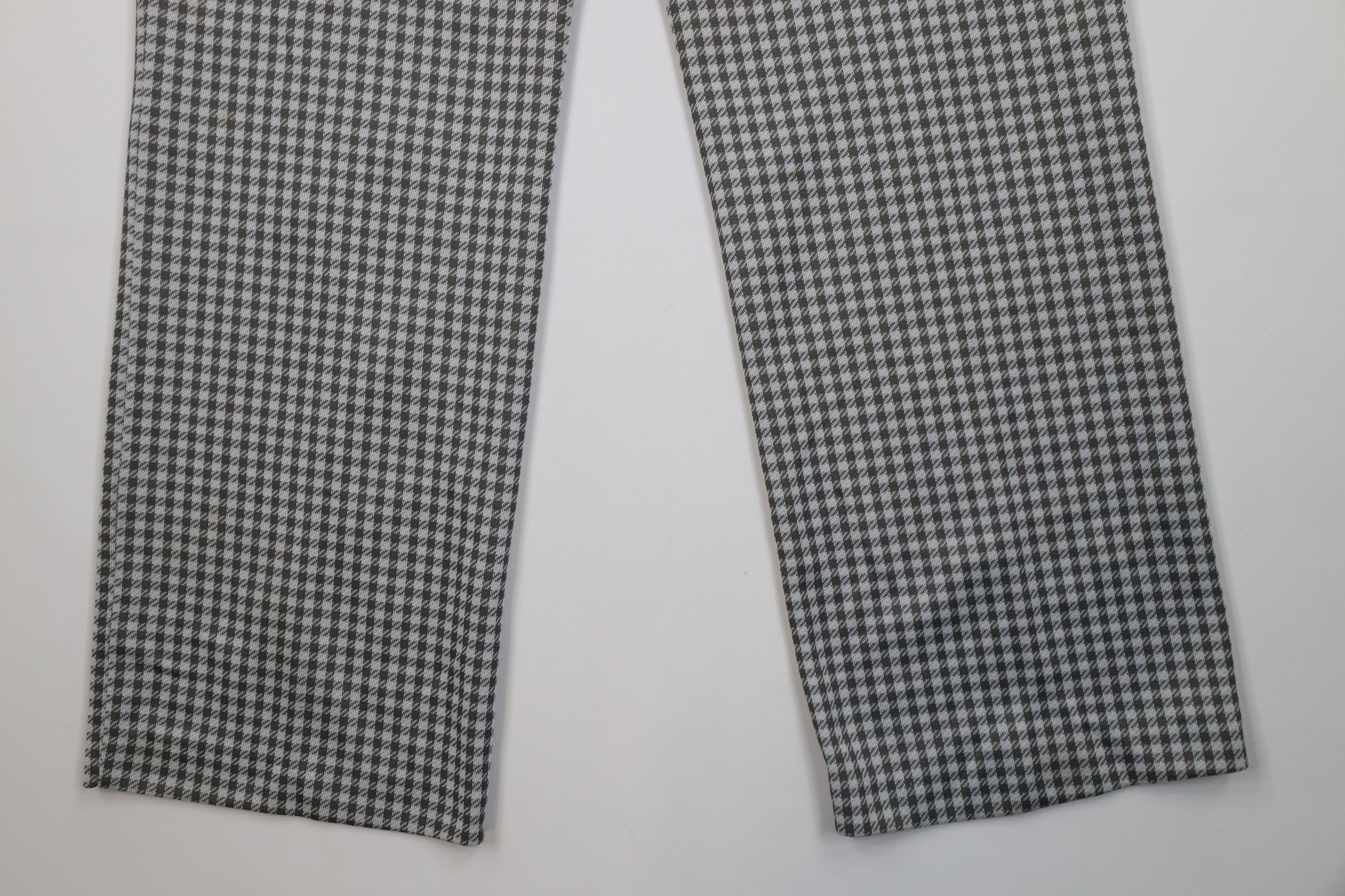 Vintage Vintage 70s Streetwear Bell Bottoms Pants Gray Plaid USA Size 38" / US 16 / IT 52 - 13 Thumbnail