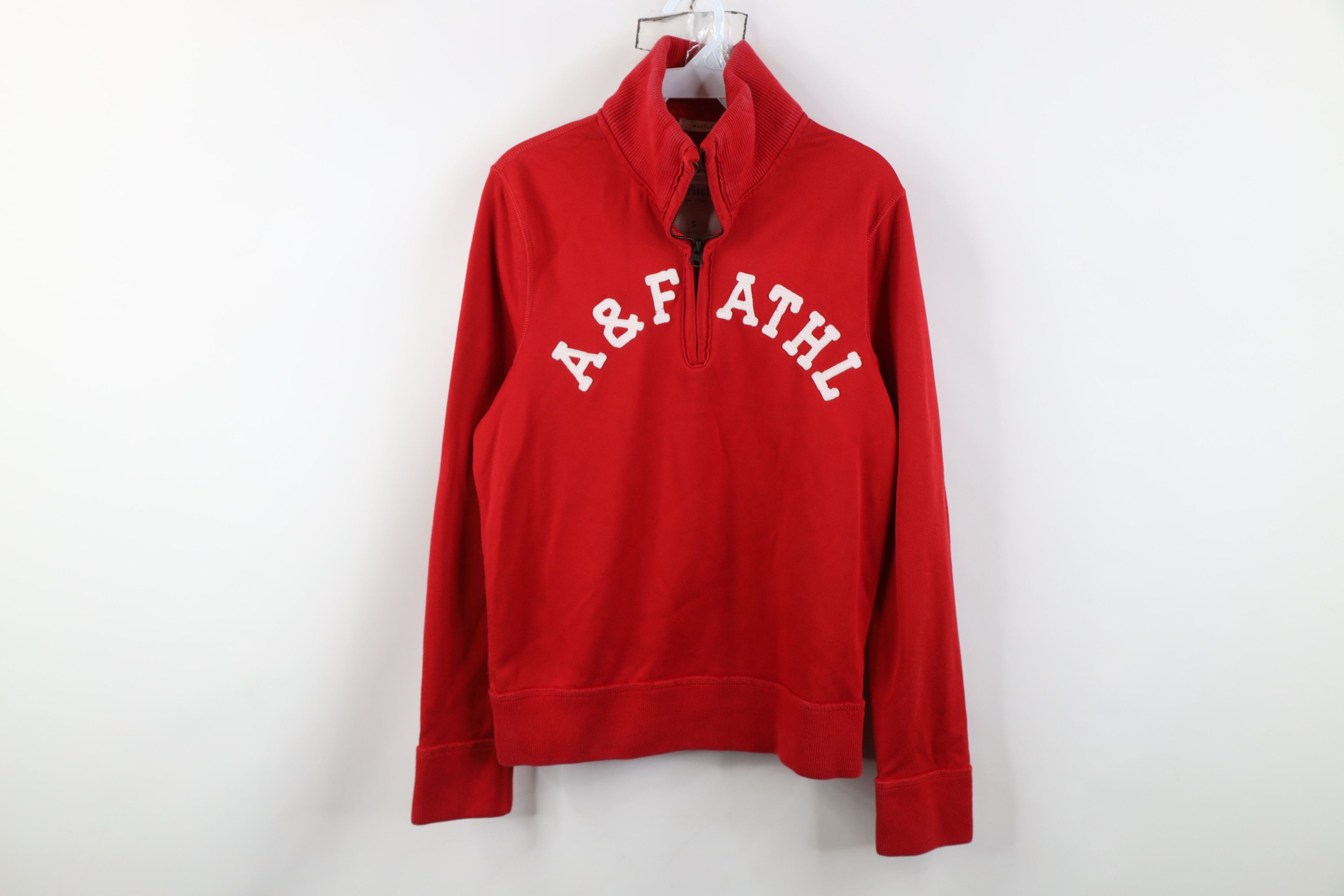 Vintage Vintage 90s Y2K Muscle 1/4 Half Zip Pullover Sweatshirt Size US S / EU 44-46 / 1 - 1 Thumbnail