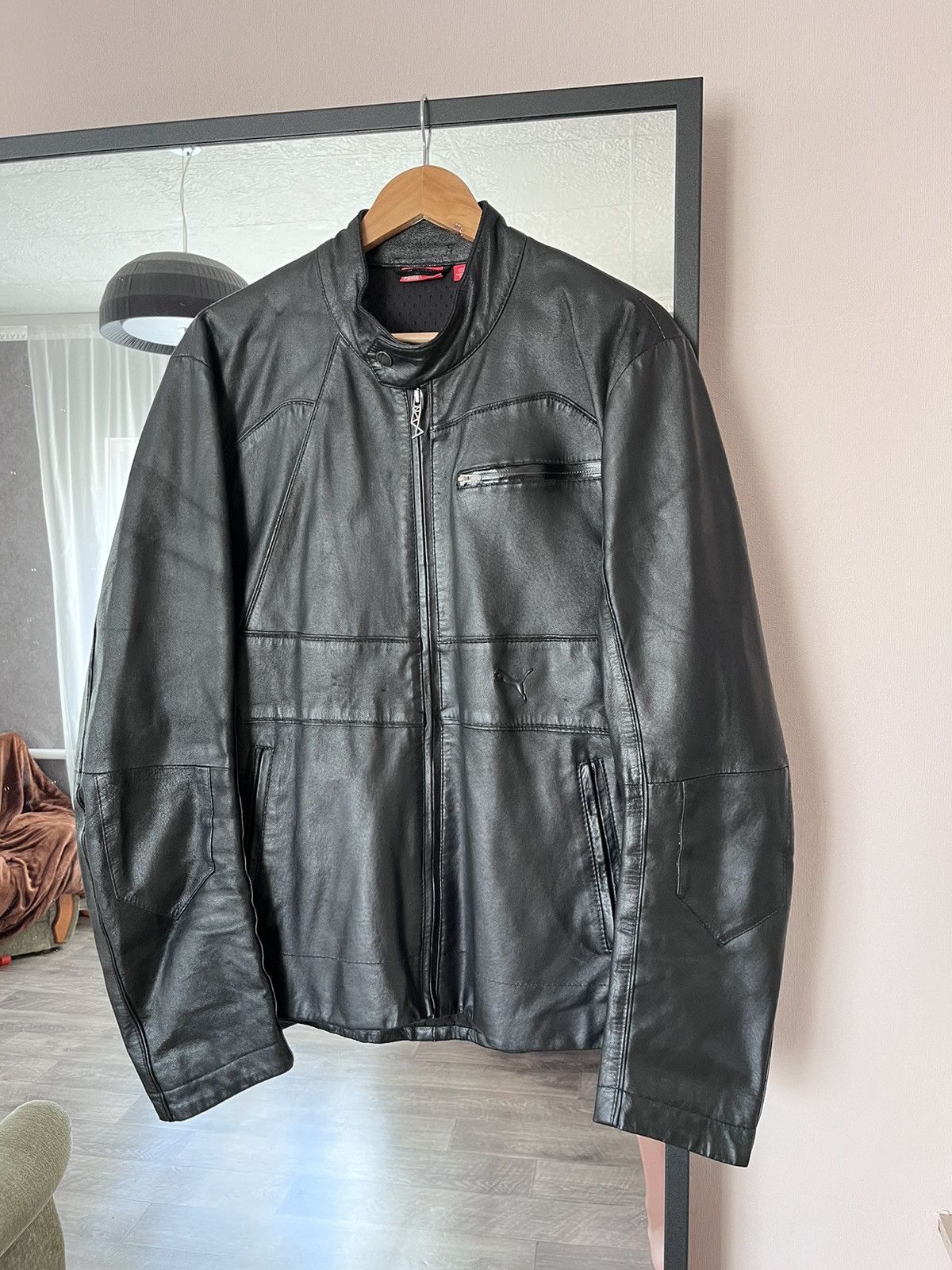 Puma leather jacket price best sale