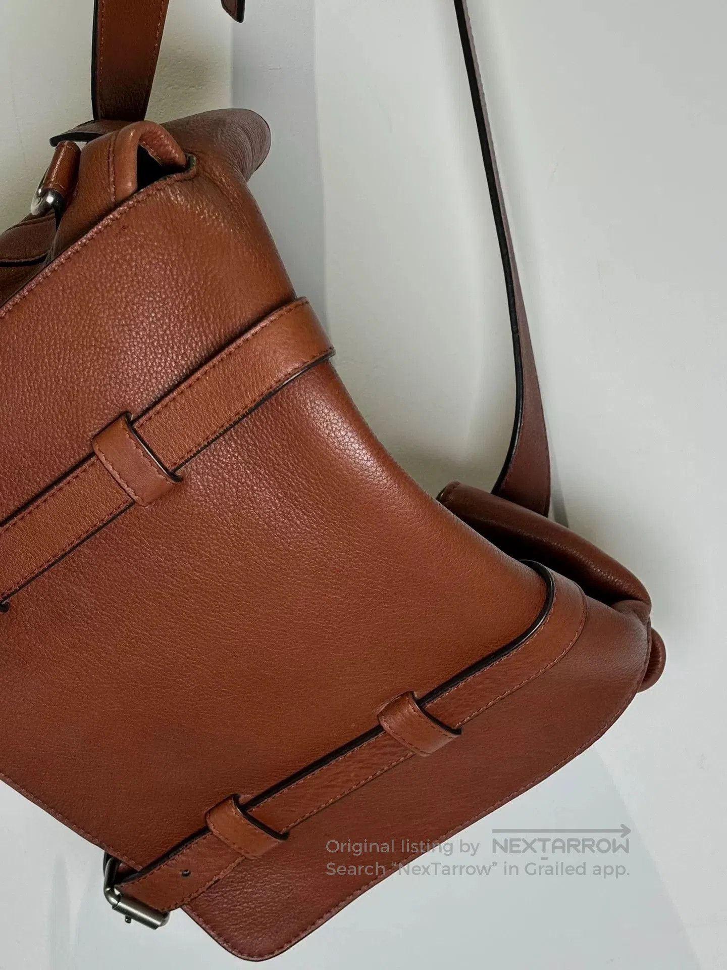 Dries Van Noten Dries Van Noten Caramel Leather Backpack. Size ONE SIZE - 1 Thumbnail