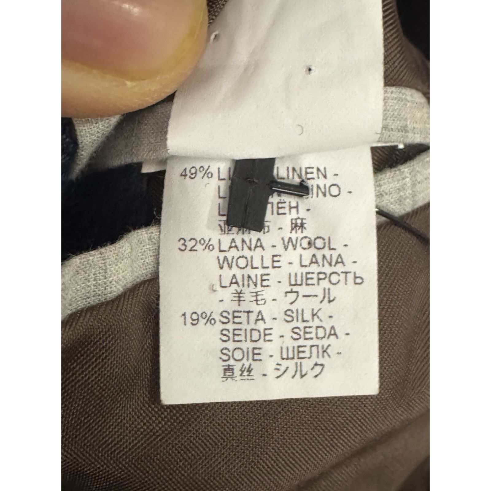 Brunello Cucinelli Brunello Cucinelli Navy Blue Plaid Sportcoat Blazer 54/ 42US Size 44R - 6 Thumbnail