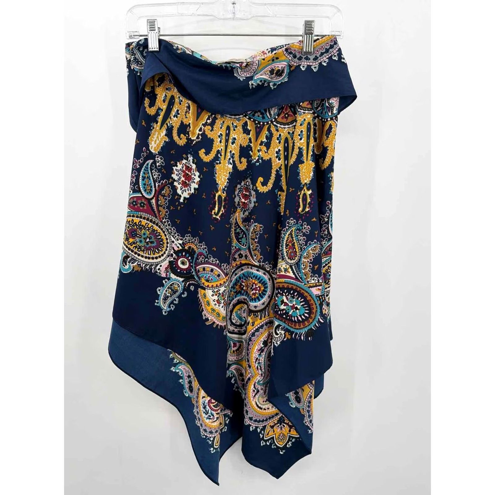 Vintage La Fiorentina Navy One Size Poncho Blouse Size ONE SIZE - 2 Thumbnail